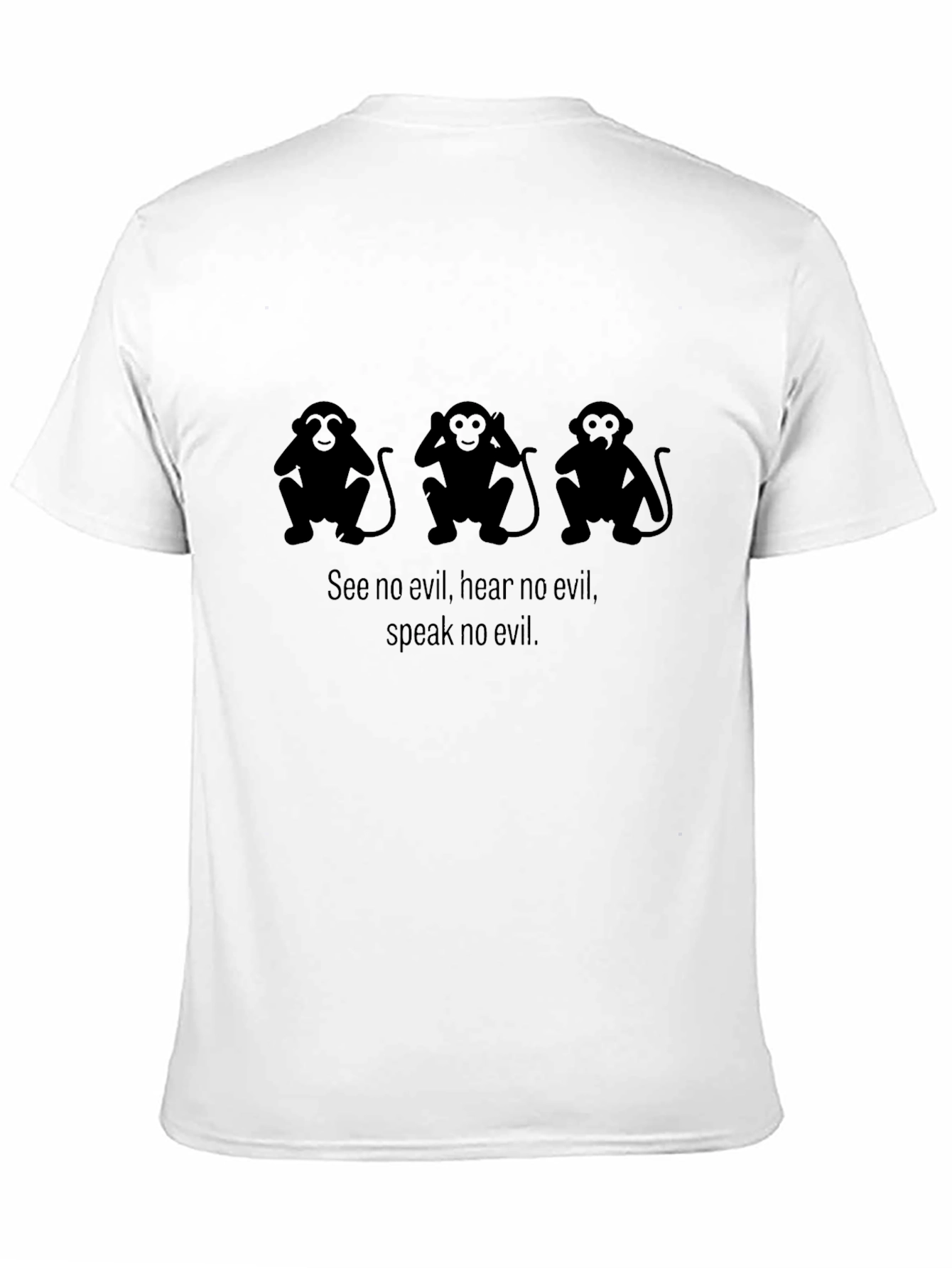 Black See No Evil Graphic Tee - Hear, Speak No Evil view 11