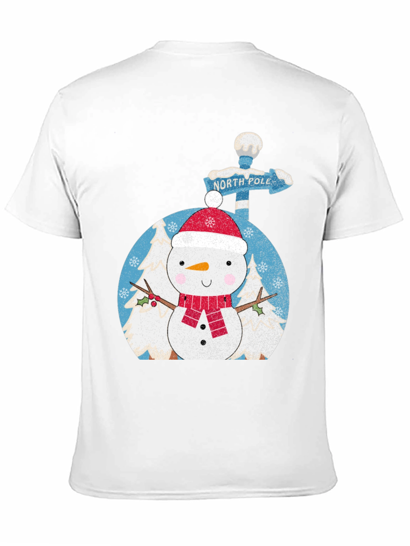 Snowman North Pole Black Tee - 11