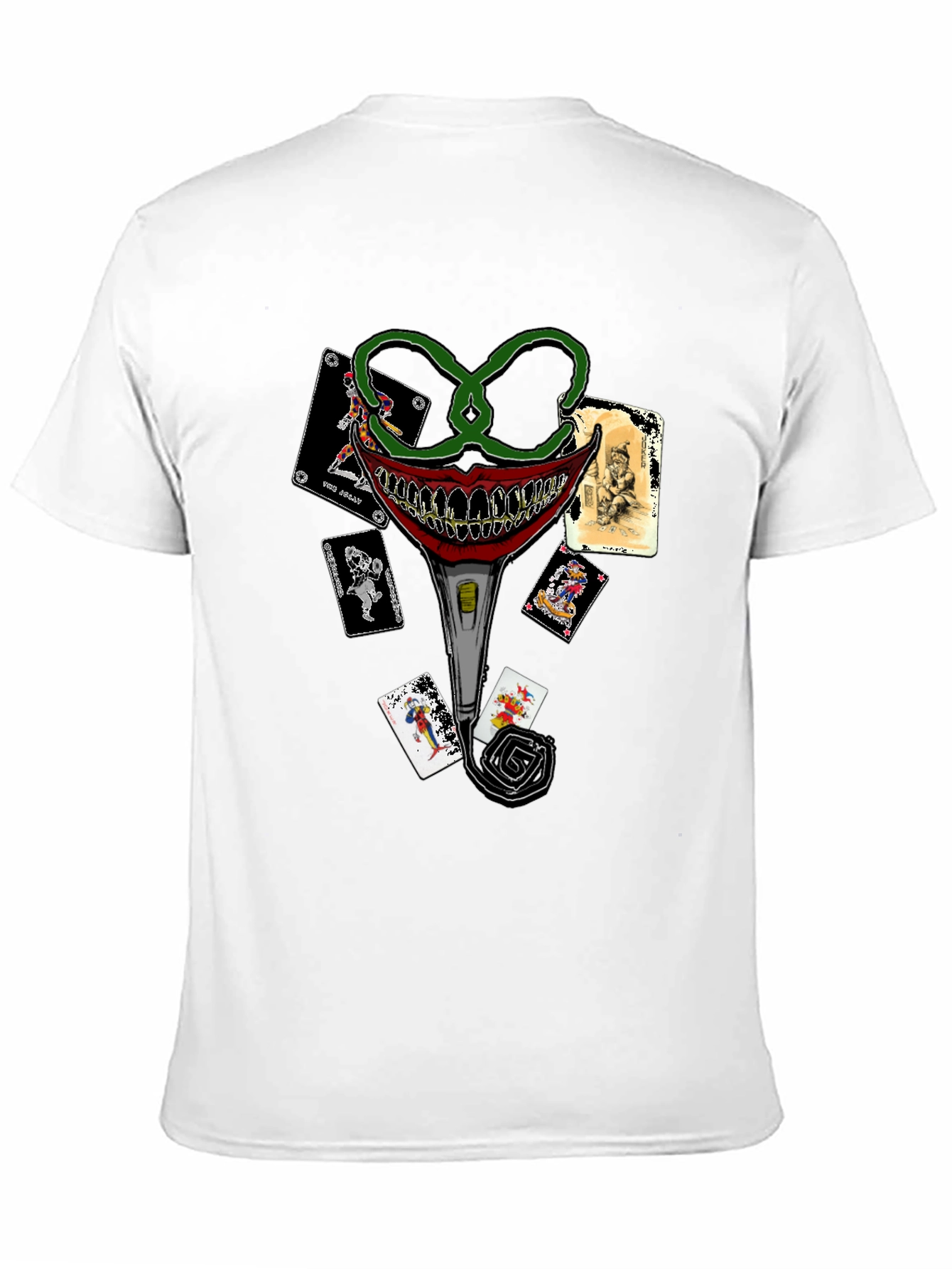 Joker Card T-Shirt - Crazy Clown Design - 11