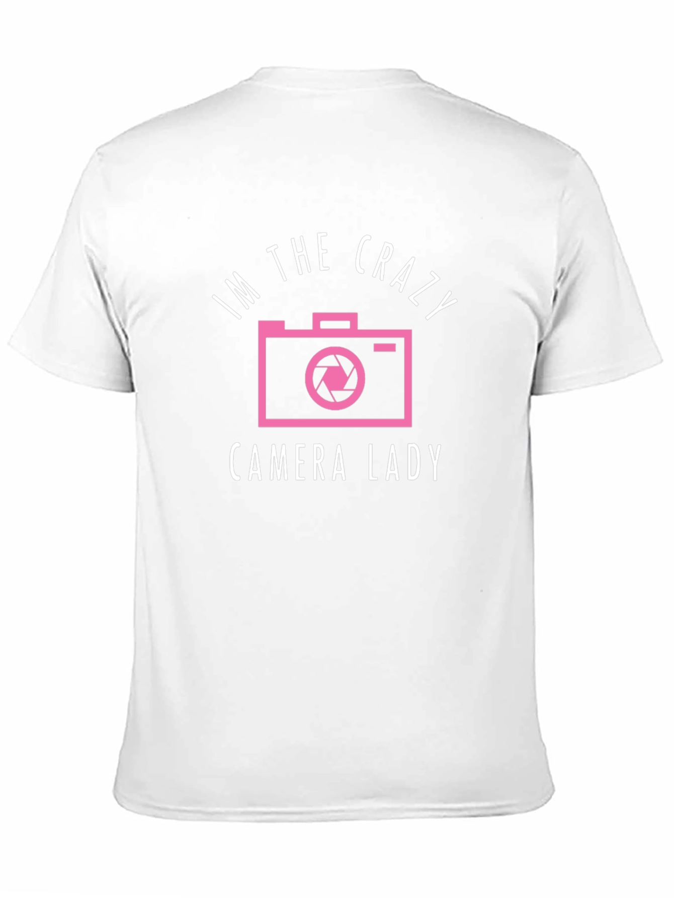 Black Crazy Camera Lady Graphic Tee - Photography Lover Shirt view 11