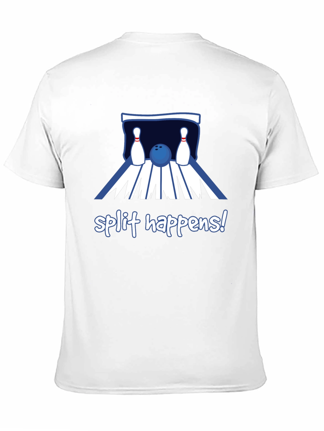 Black Split Happens Bowling T-Shirt - Black view 11