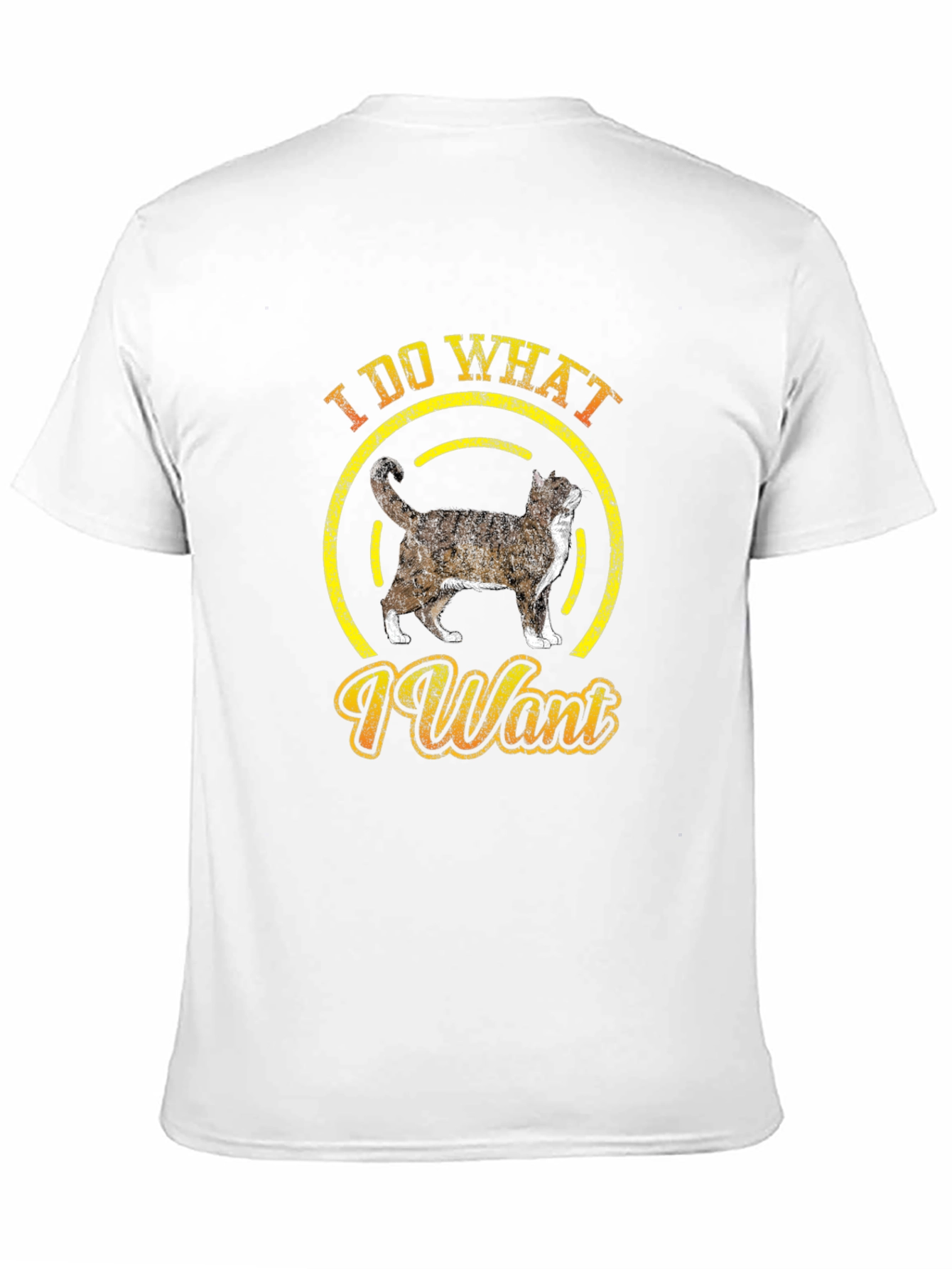 Black I Do What I Want Cat T-Shirt Funny Graphic Tee view 11