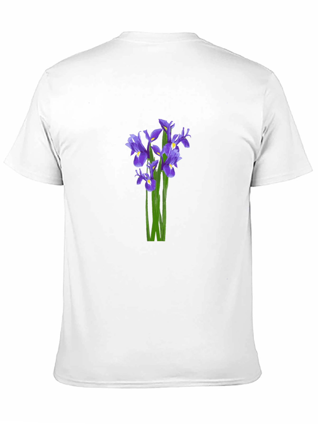 Black Floral Iris Graphic T-Shirt - Black view 11