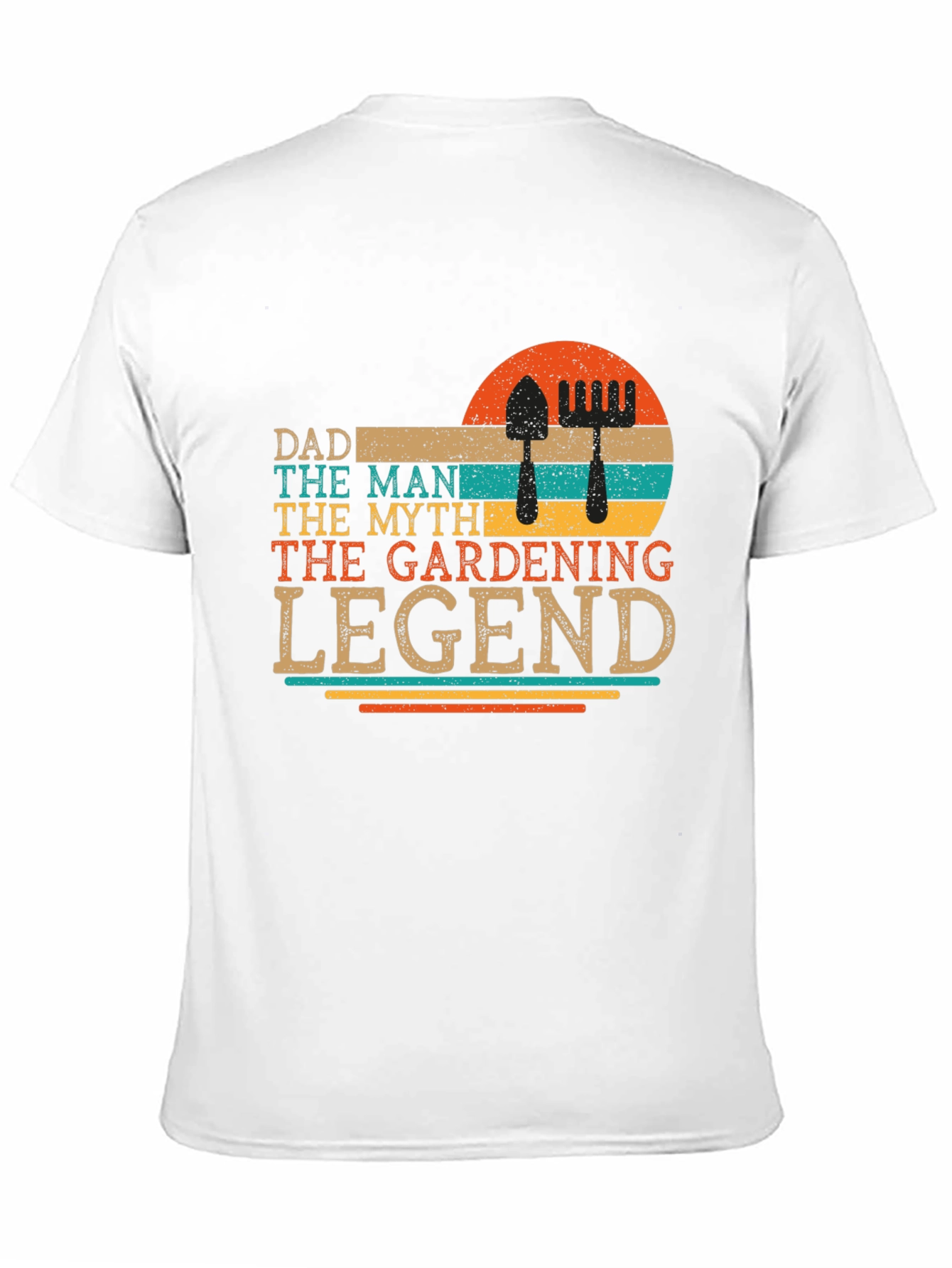 Black Dad Gardening Legend Retro Graphic Tee view 11