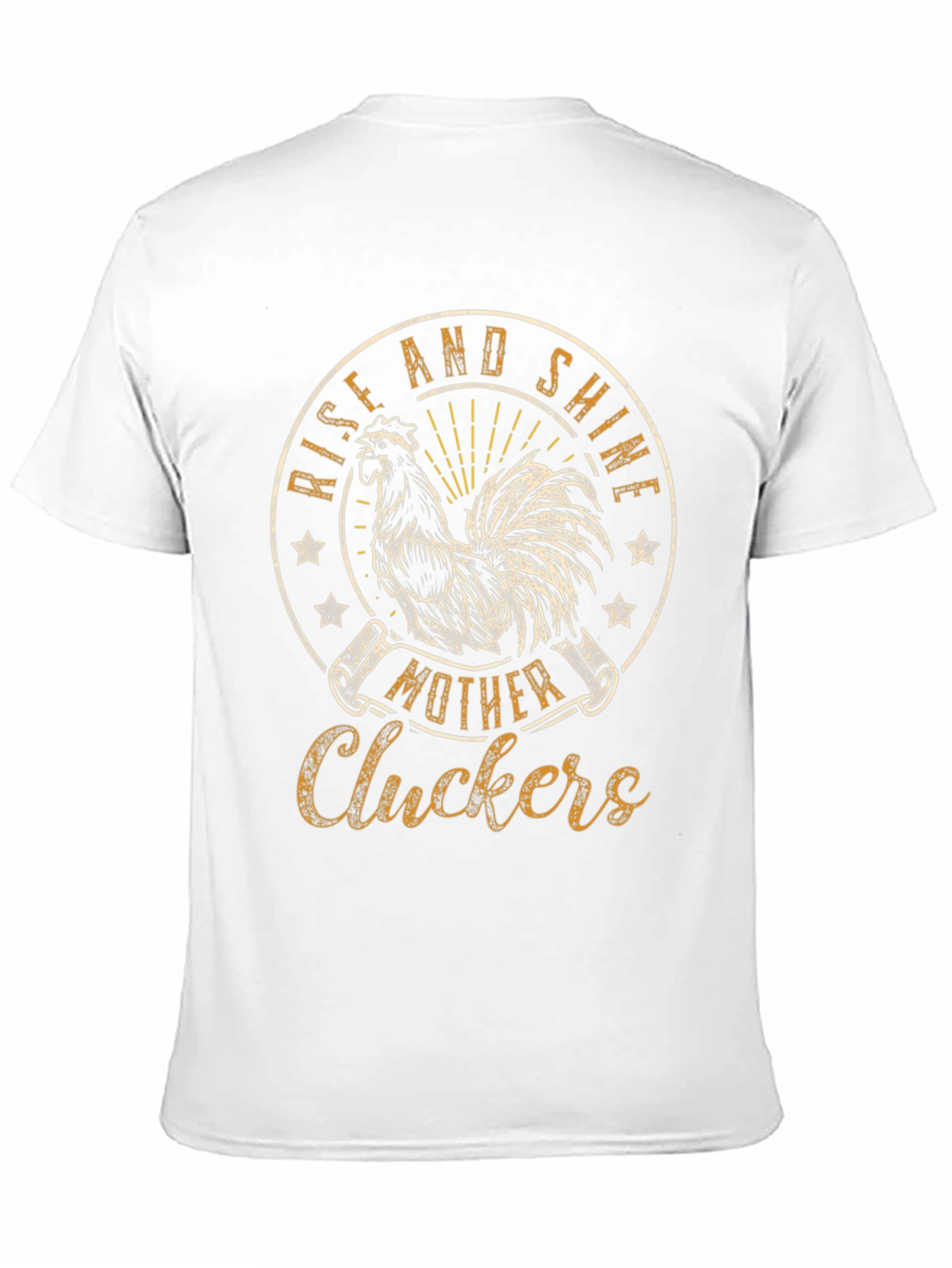 Black Rise and Shine T-Shirt - Mother Cluckers Rooster Tee view 11