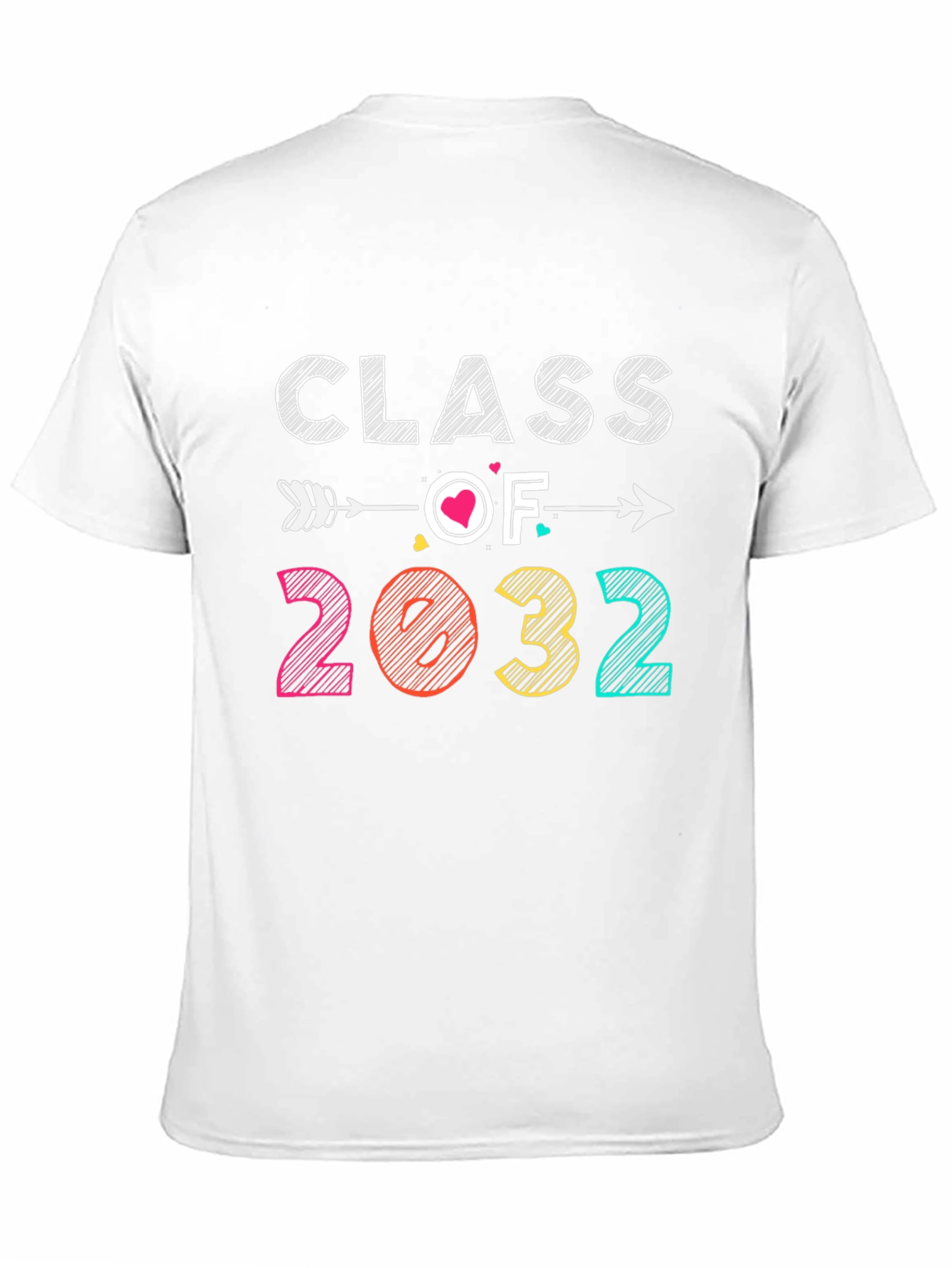 Black Class of 2032 Graduation T-Shirt view 11