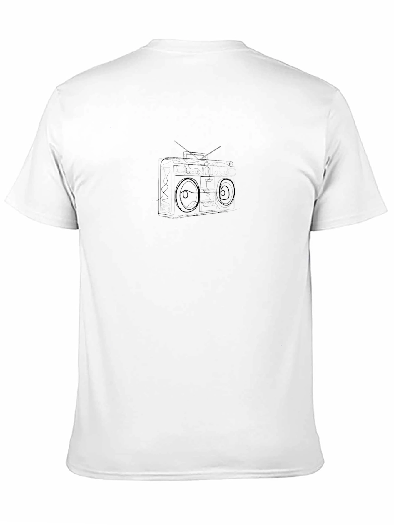 Black Boombox Graphic Tee - Retro Style view 11