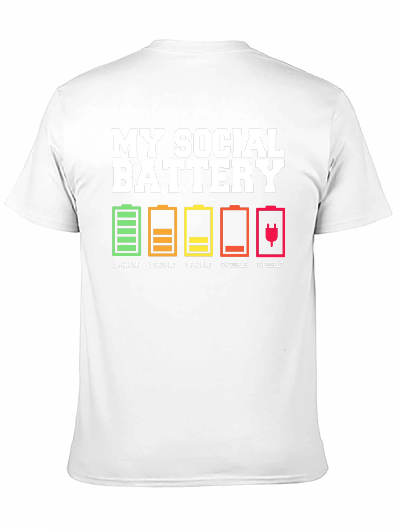 Black My Social Battery T-Shirt - Introvert Humor Tee view 11