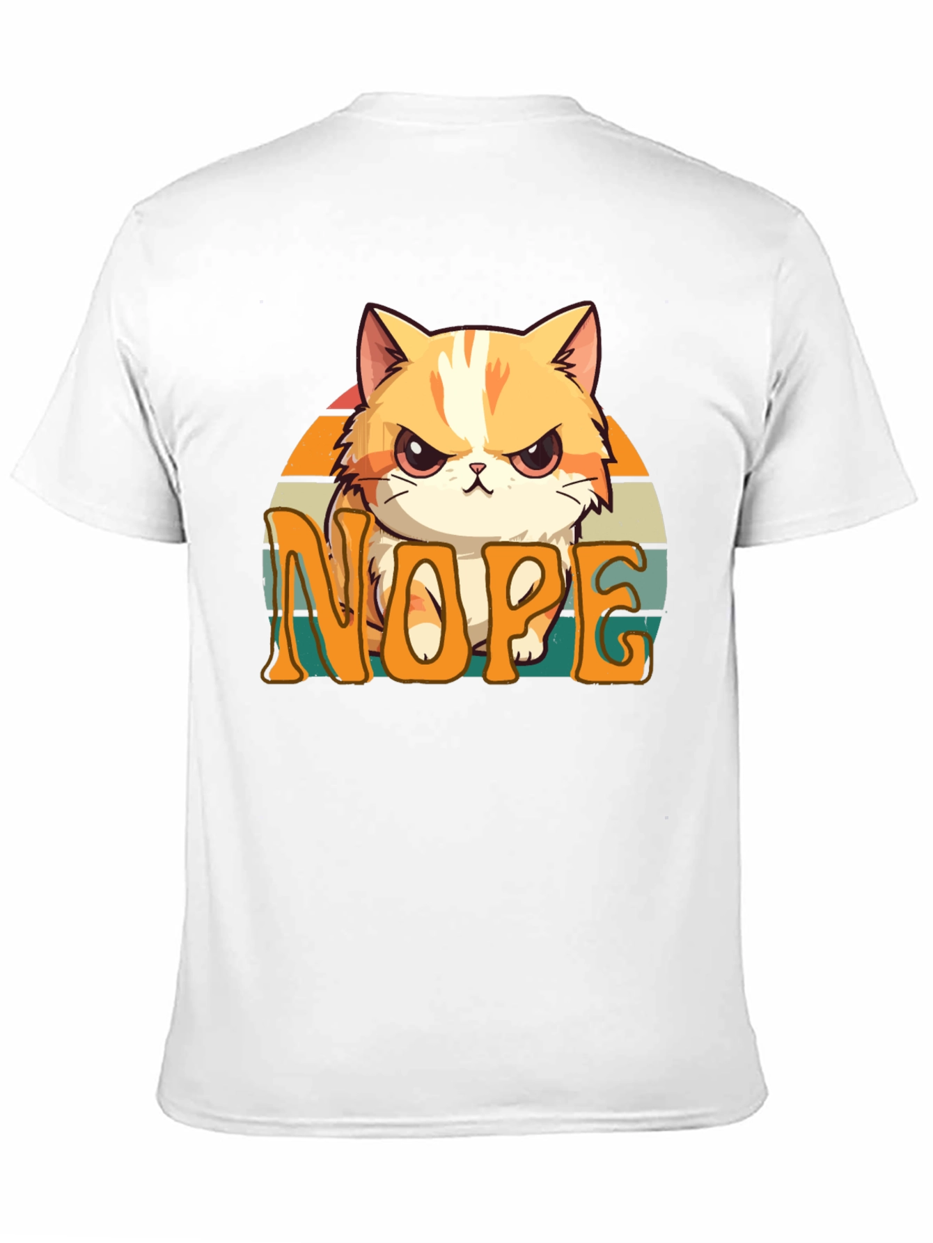 Black Nope Cat Graphic Tee - Unisex Comfort view 11