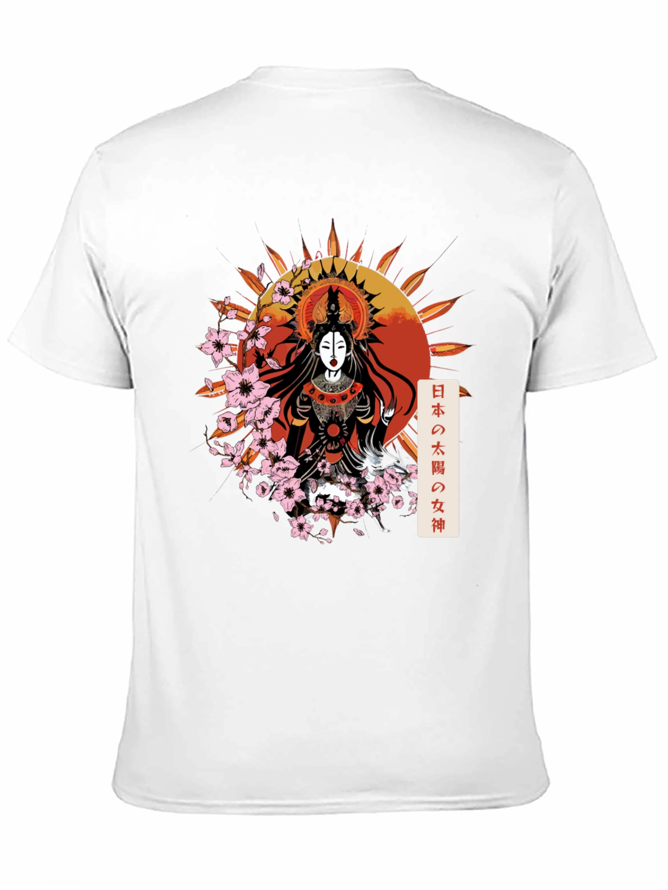 Black Japanese Goddess Graphic Tee view 11