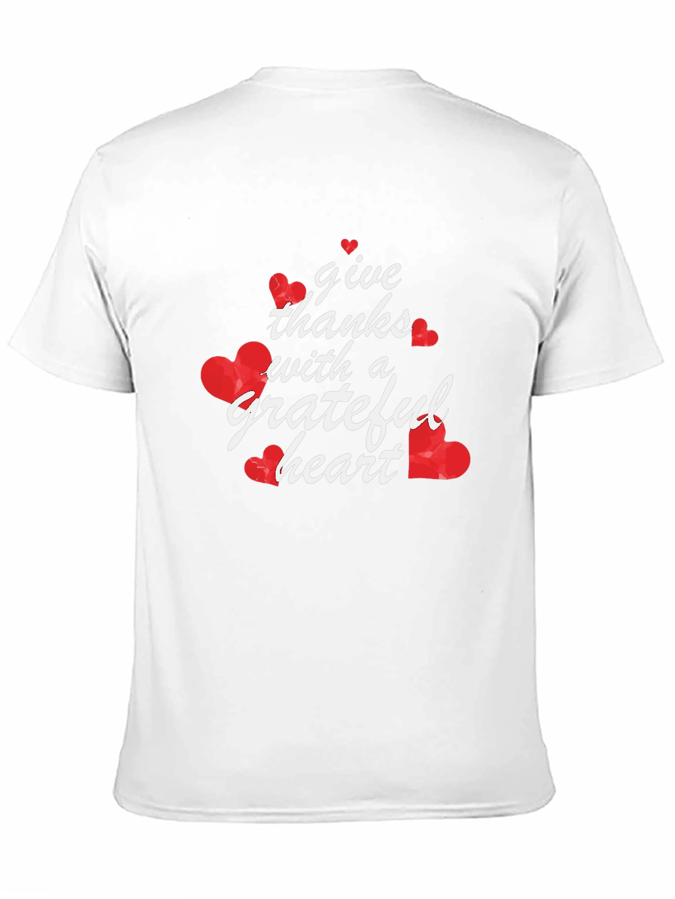 Black Grateful Heart Graphic Tee - Black Casual T-Shirt view 11