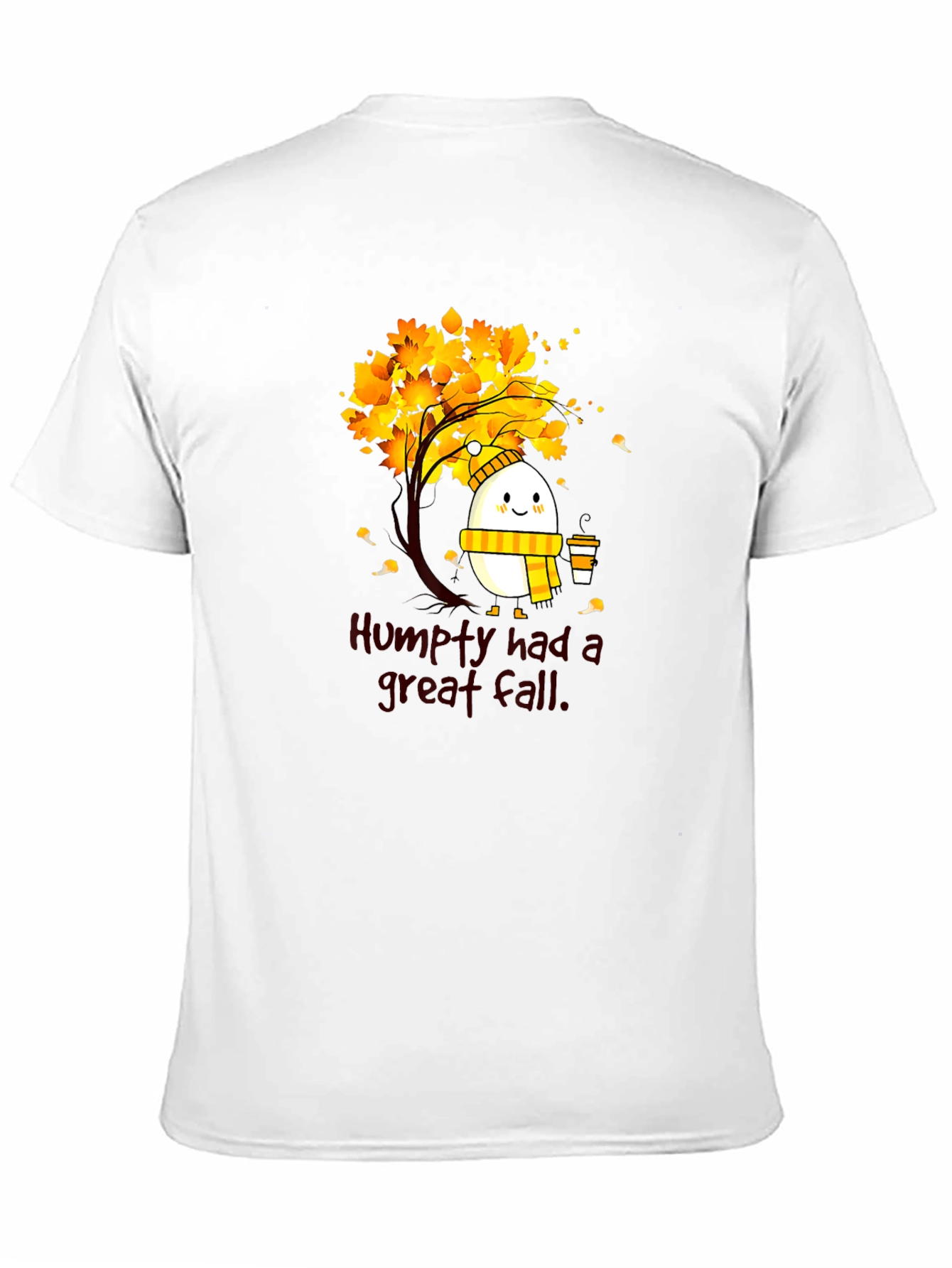 Black Humpty Great Fall Tee - Autumnal Humor Shirt view 11