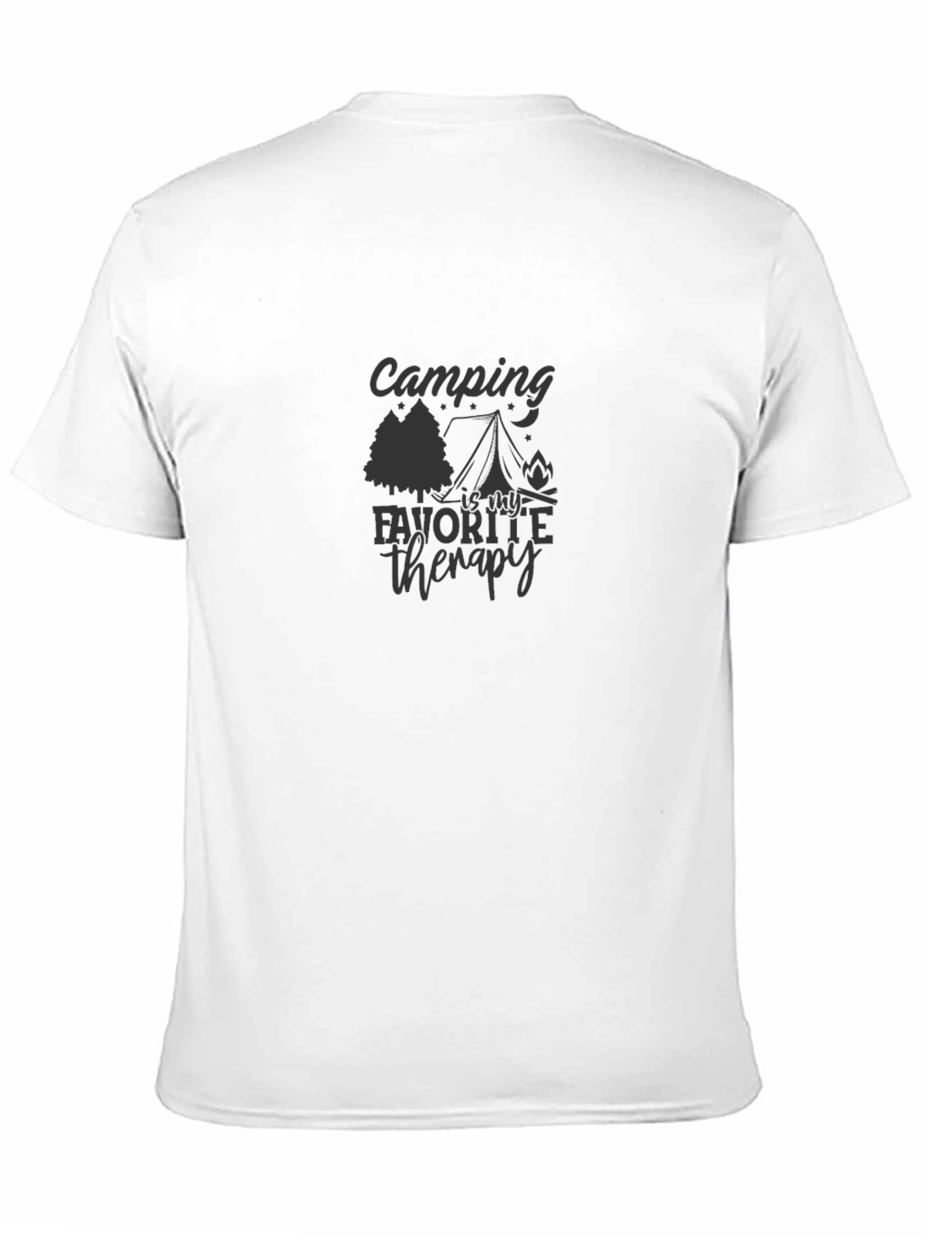 Black Camping Is My Favorite Therapy T-Shirt view 11
