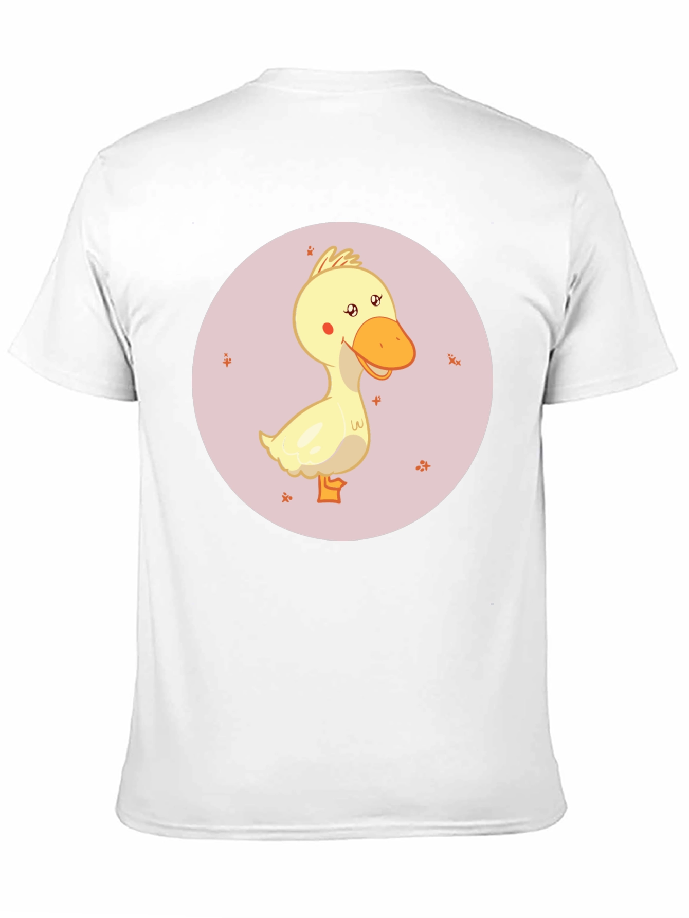 Black Cute Cartoon Duckling Graphic Black T-Shirt view 11