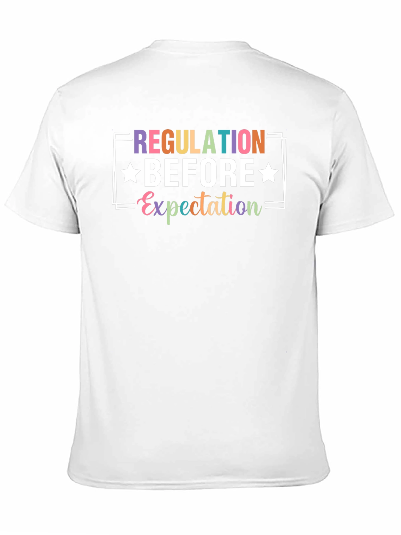 Black Regulation Before Expectation Graphic Tee view 11