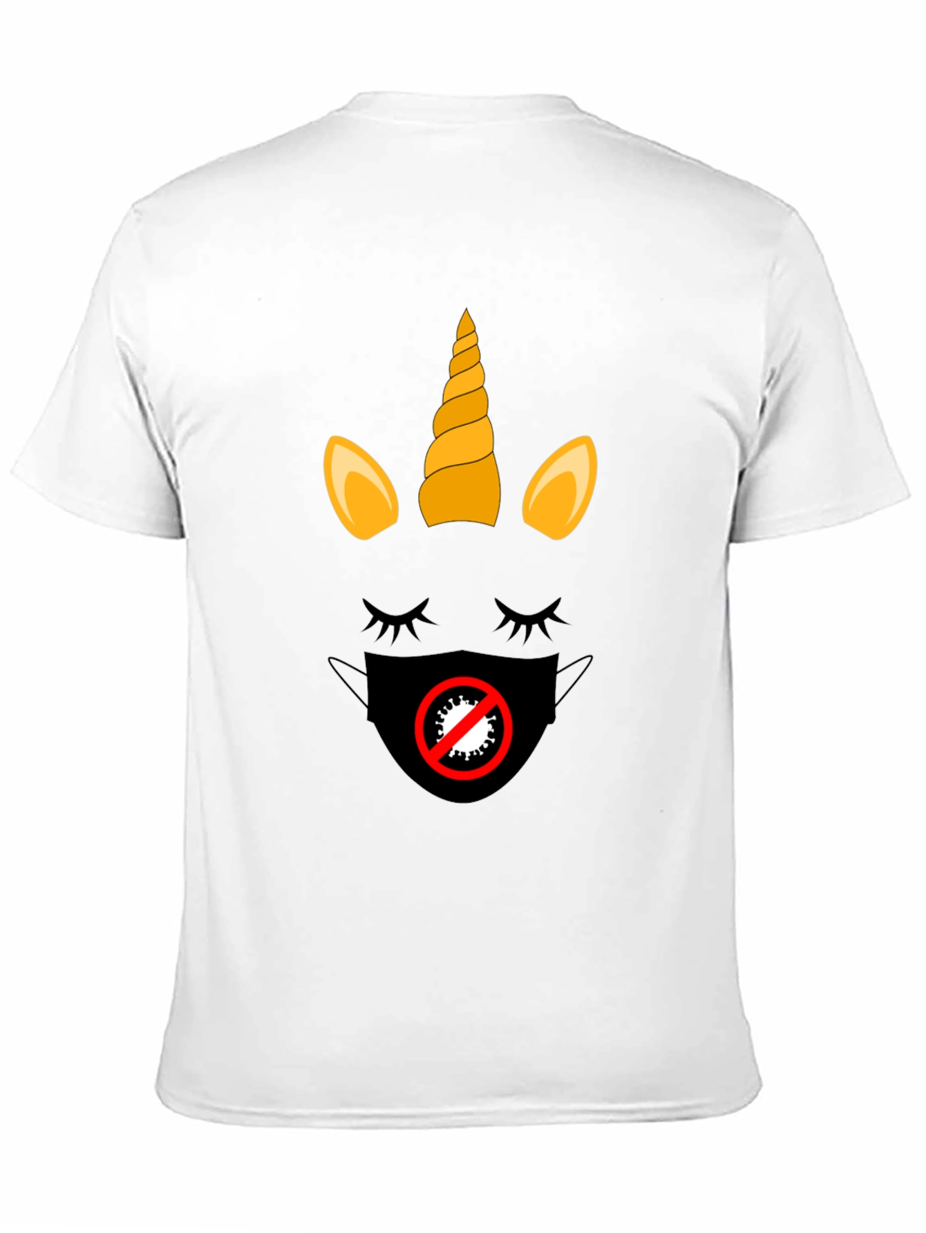 Black Unicorn Mask T-Shirt - Stylish Protection view 11