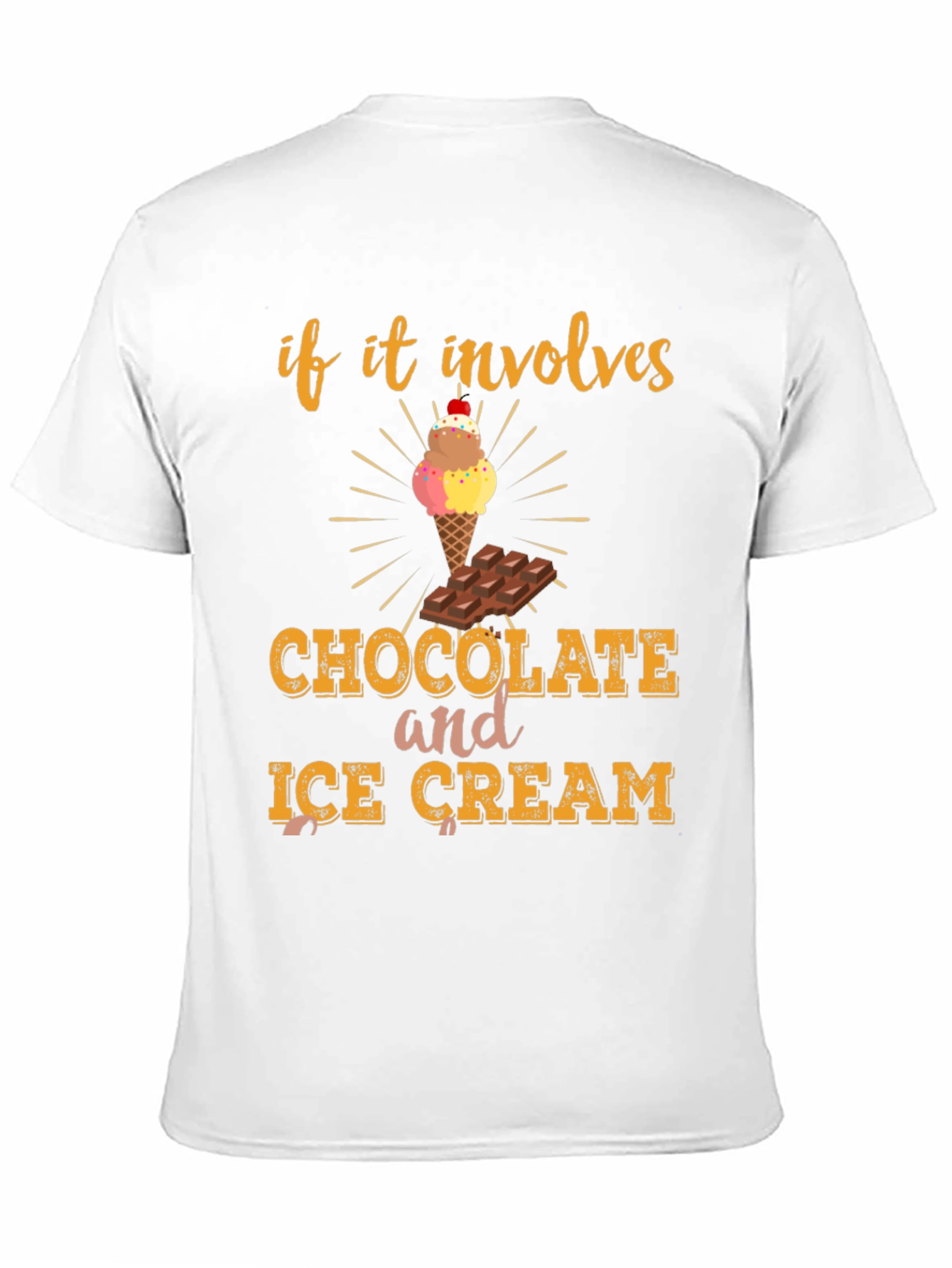 Black Chocolate and Ice Cream Graphic Tee view 11