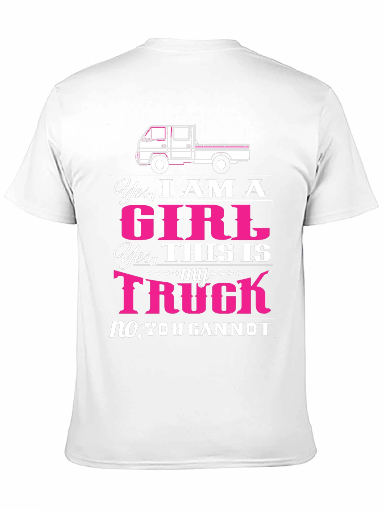 Black Girl Truck T-Shirt - Yes I am a Girl Truck Tee view 11