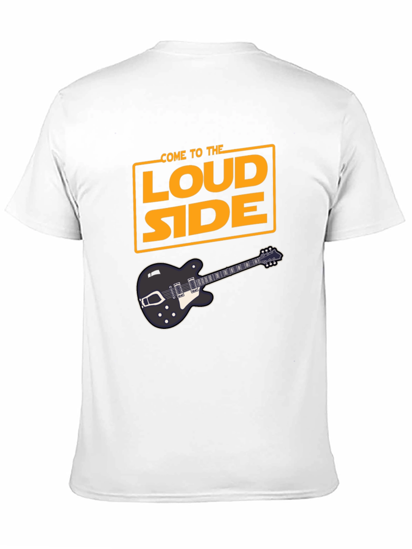 Black Come To The Loud Side T-Shirt - Black Guitar Tee view 11