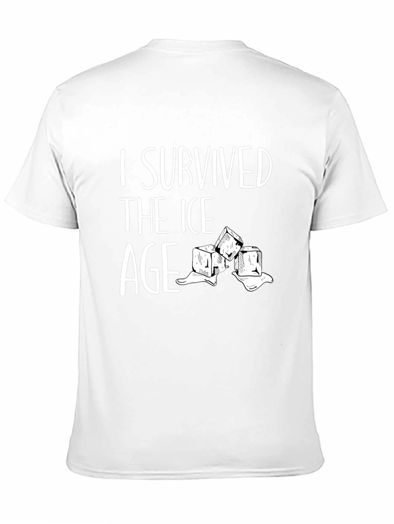 Black I Survived the Ice Age Graphic Tee - Black Cotton view 11