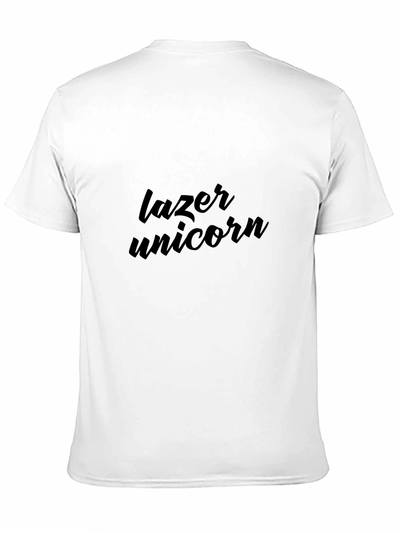 Black Lazer Unicorn Graphic Tee - Modern Casual Style view 11