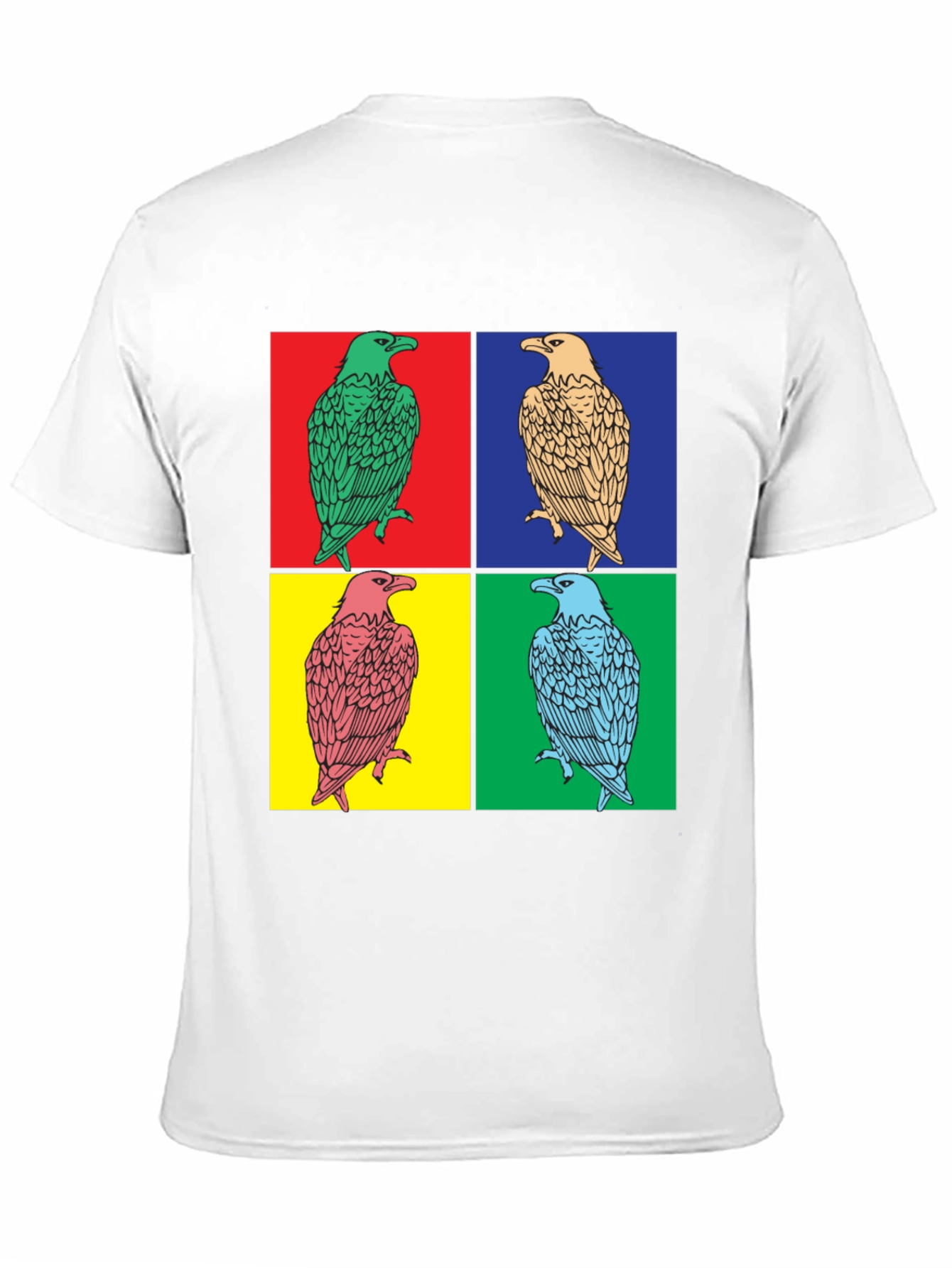Black Pop Art Eagle Graphic Tee - Bold Style view 11