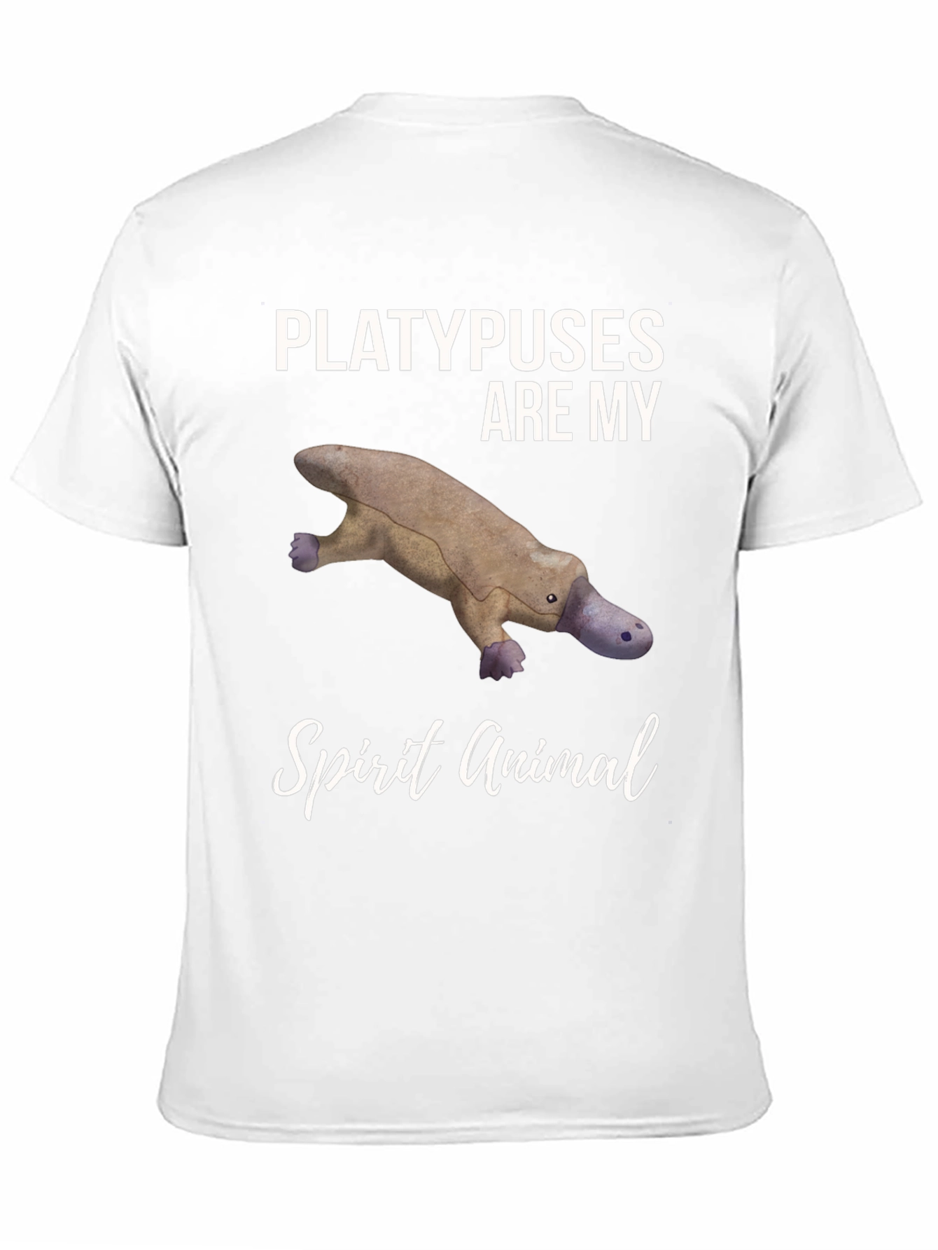 Black Platypus Spirit Animal Graphic Tee view 11