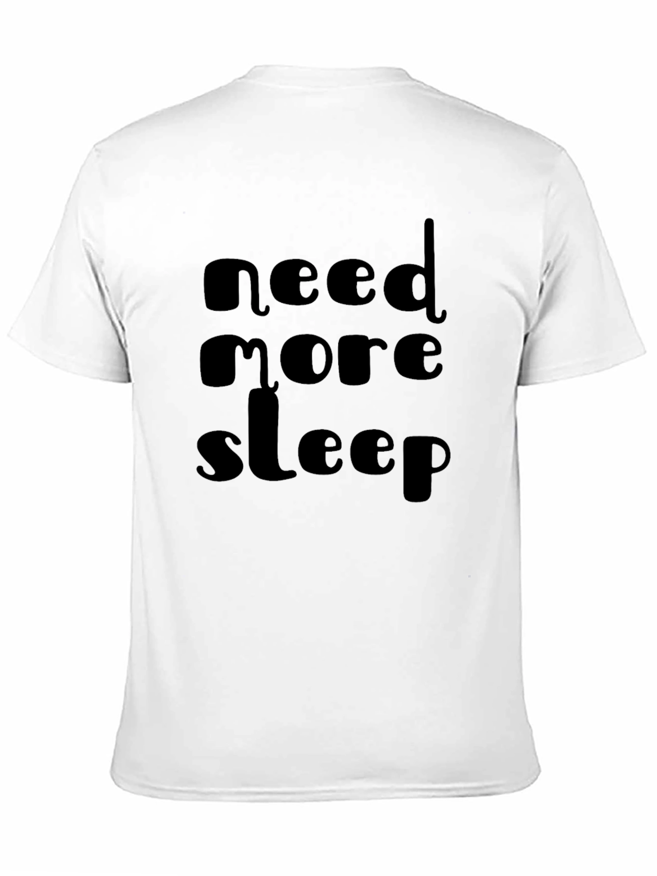 Black Need More Sleep Black Graphic Tee view 11