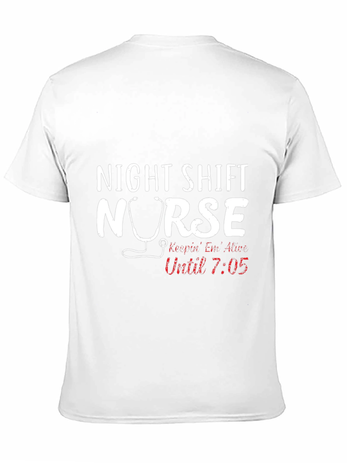 Black Night Shift Nurse Graphic T-Shirt view 11