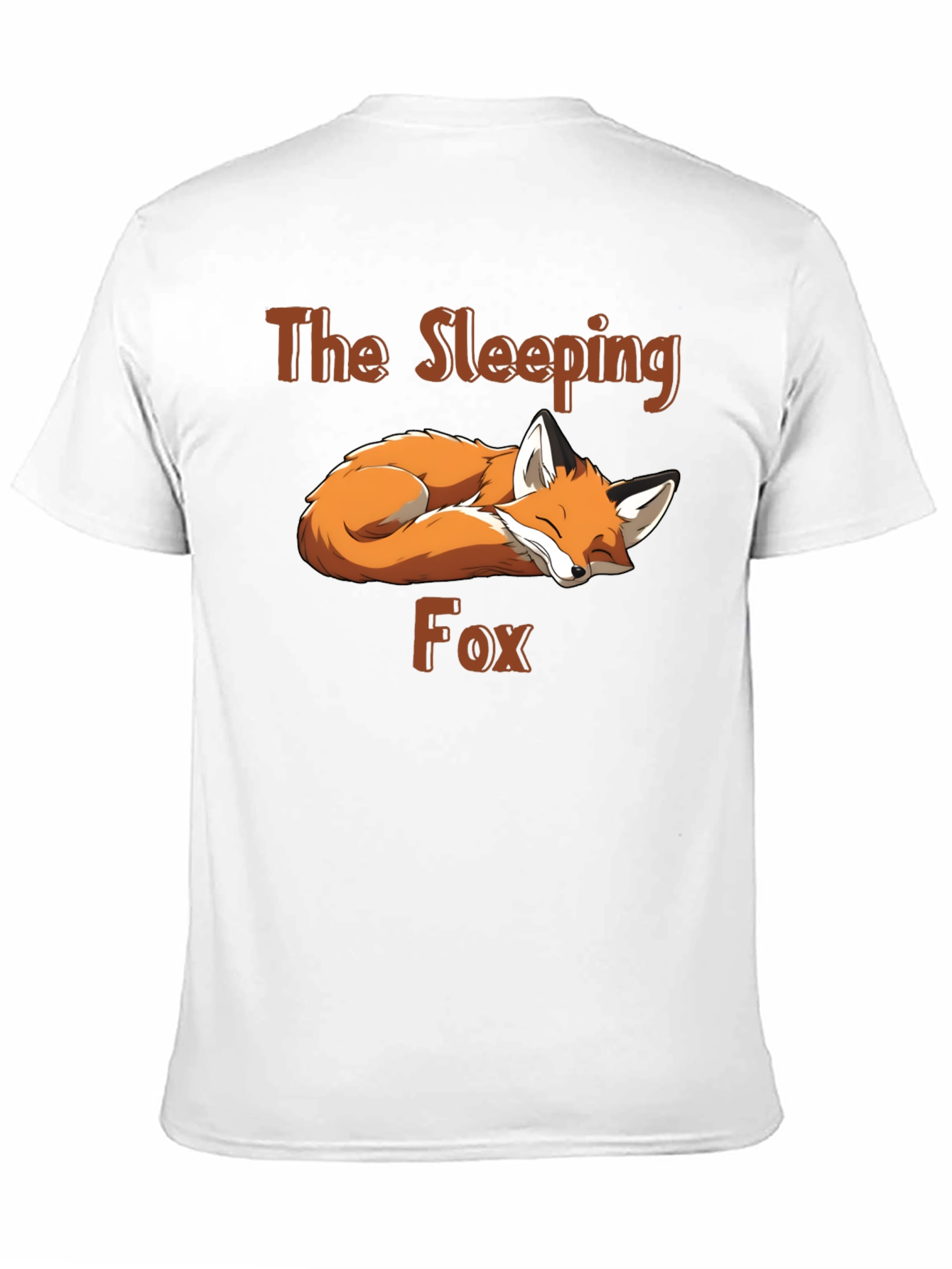 Black Sleeping Fox Graphic Tee - Black view 11