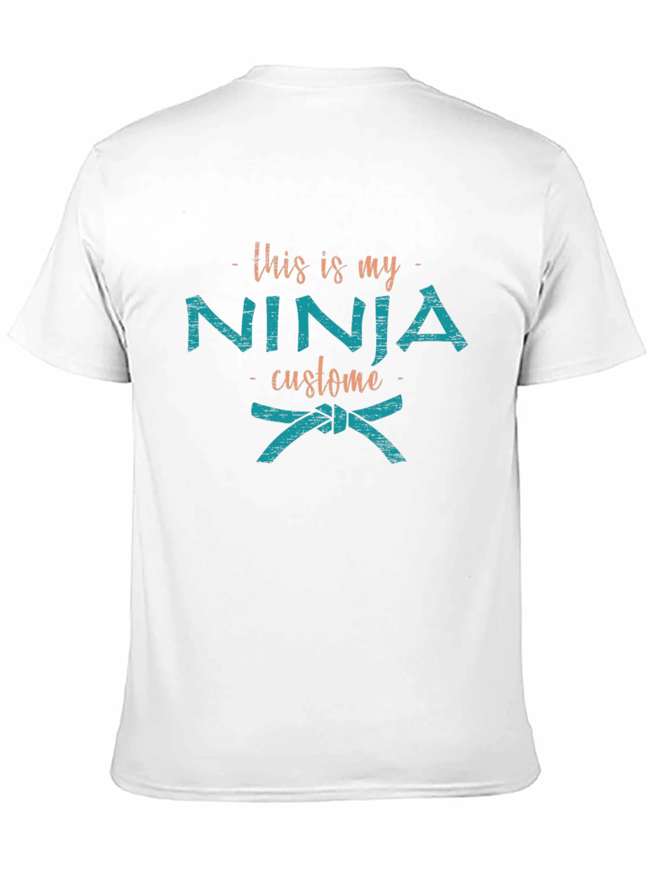 Black This is My Ninja Costume Funny T-Shirt view 11