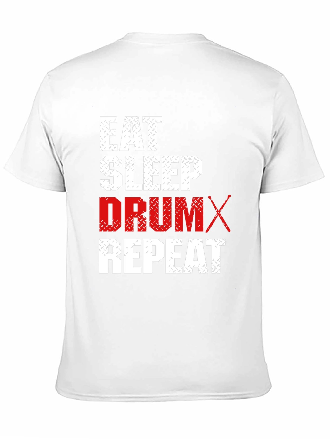 Black Eat Sleep Drum Repeat Black T-Shirt view 11