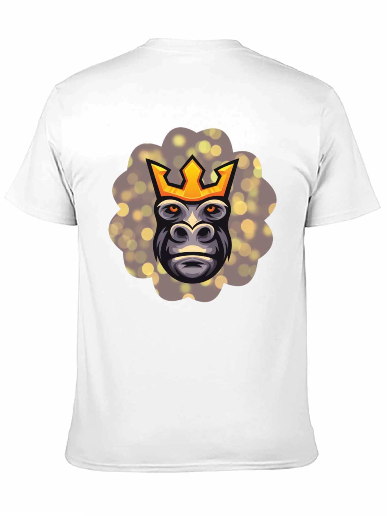 Black King Kong T-Shirt - Gorilla with Crown Graphic Tee view 11
