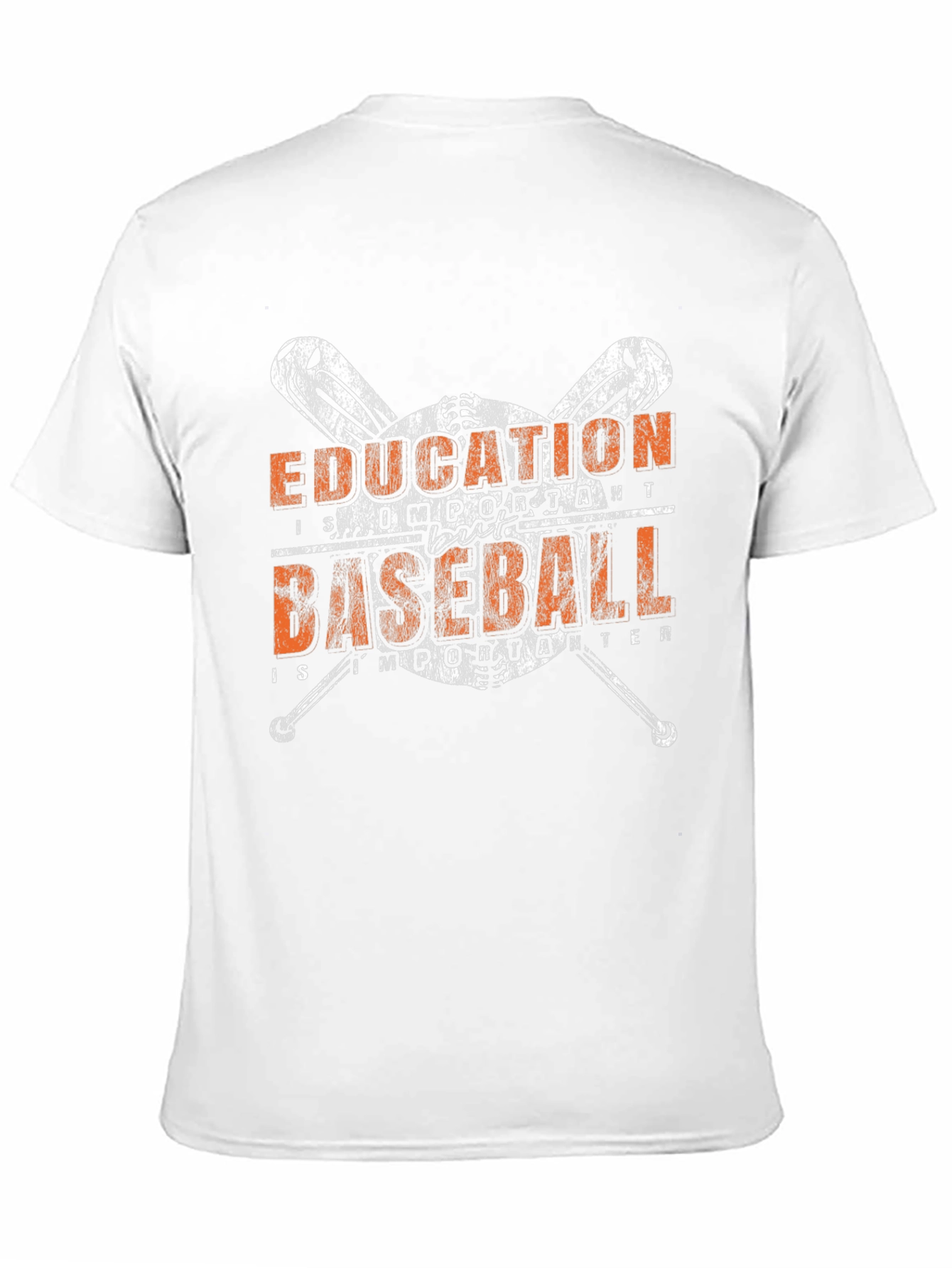 Black Education Important, Baseball More Important T-Shirt view 11