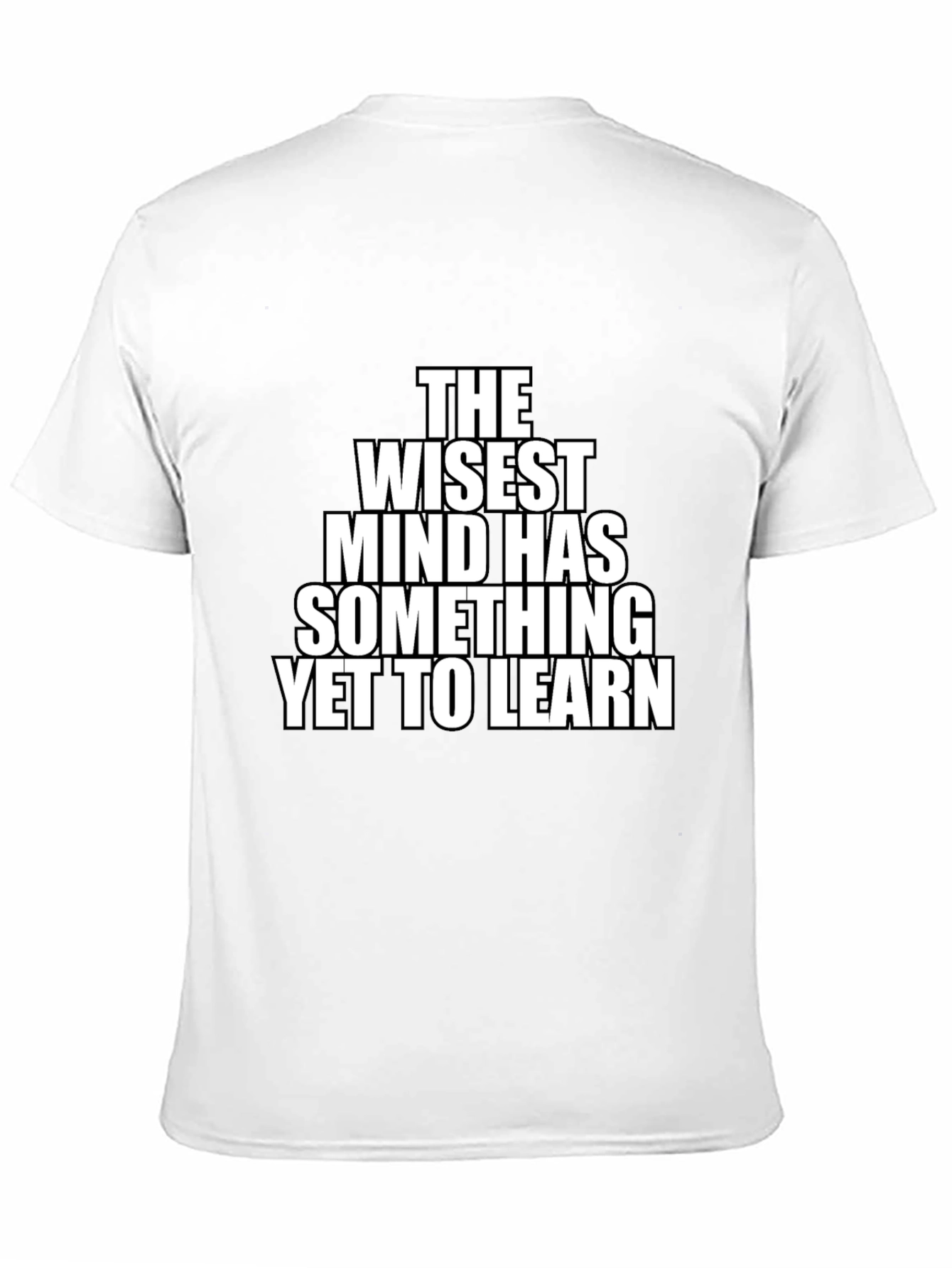 Black The Wisest Mind T-Shirt | Mens Black Novelty Tee view 11