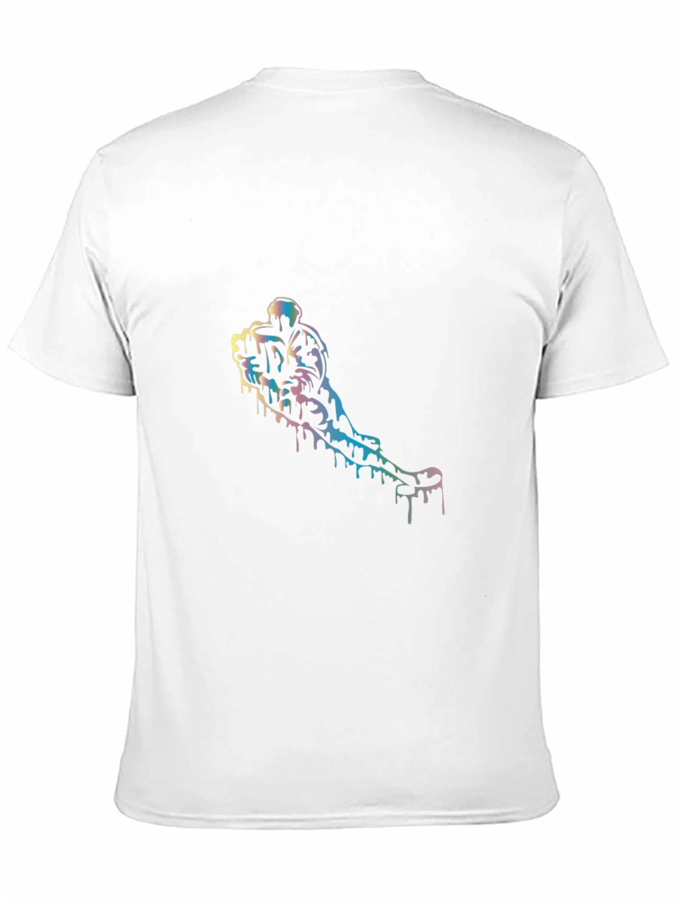 Black Unique Drip Art T-Shirt - Cool Graphic Tee view 11