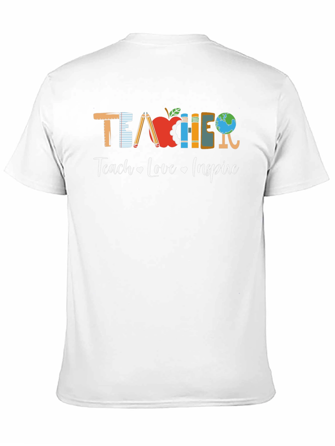 Black Teacher Teach Love Inspire Graphic Tee view 11