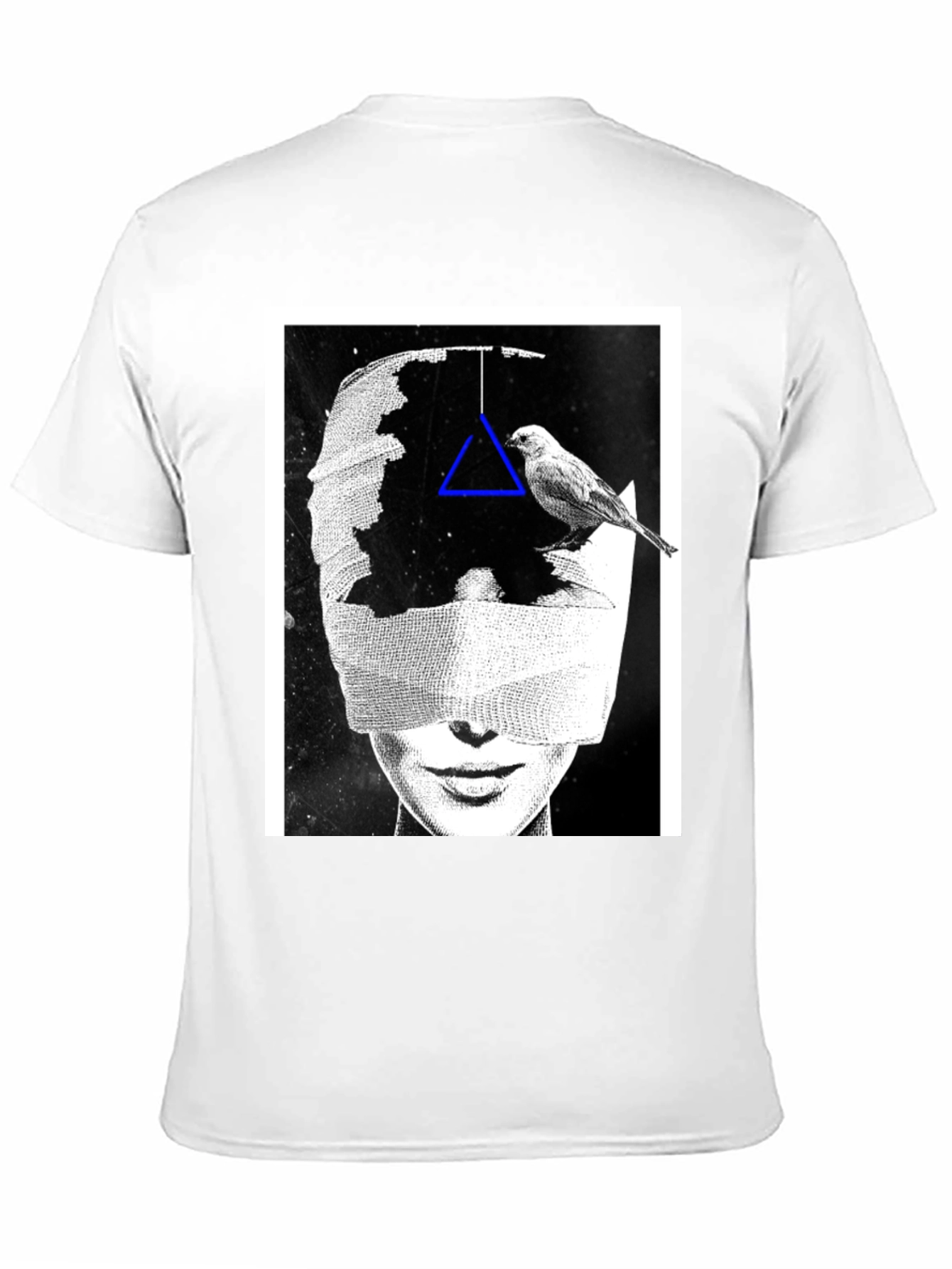 Black Abstract Graphic Print T-Shirt view 11