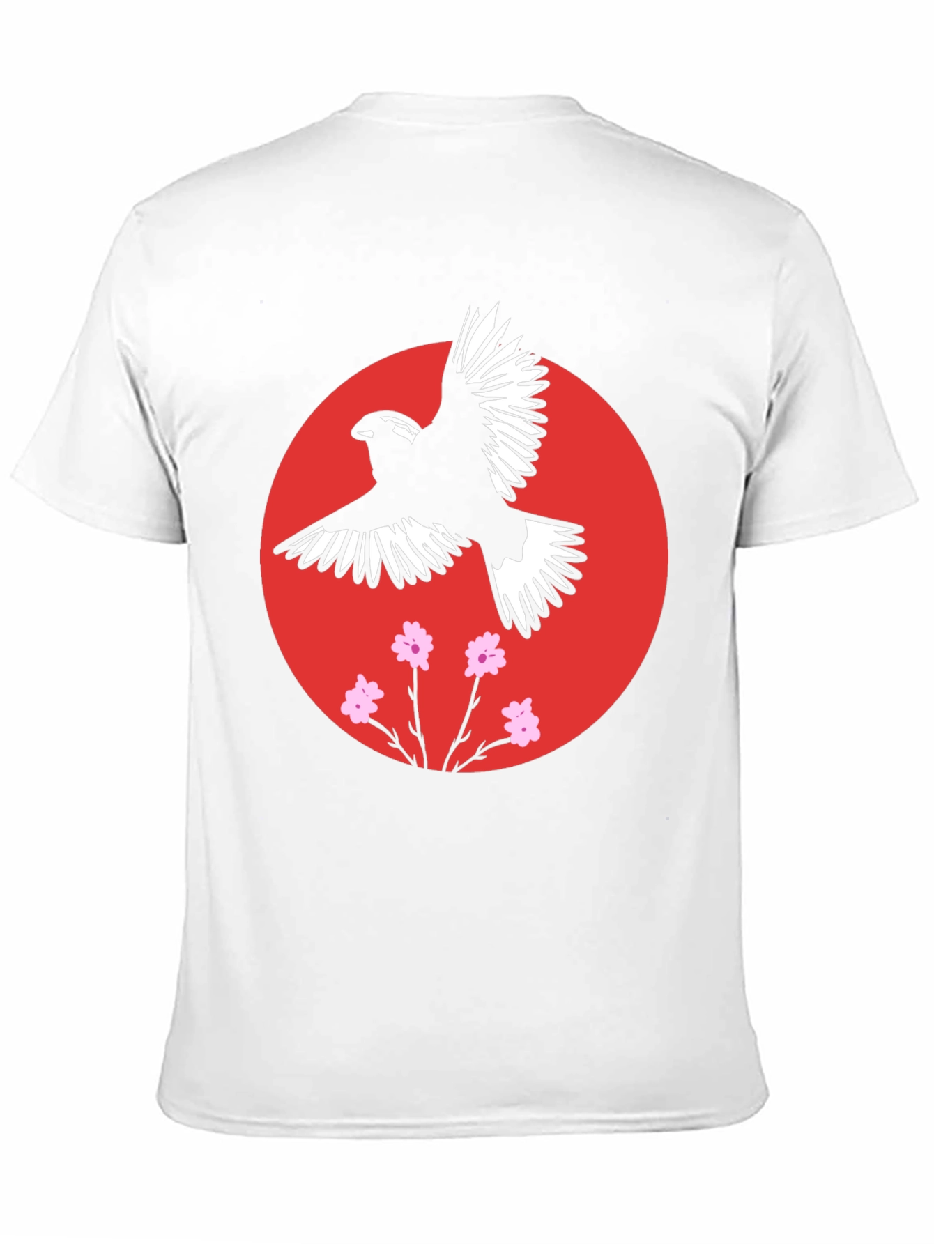 Black Bird and Blossom Graphic Black T-Shirt view 11