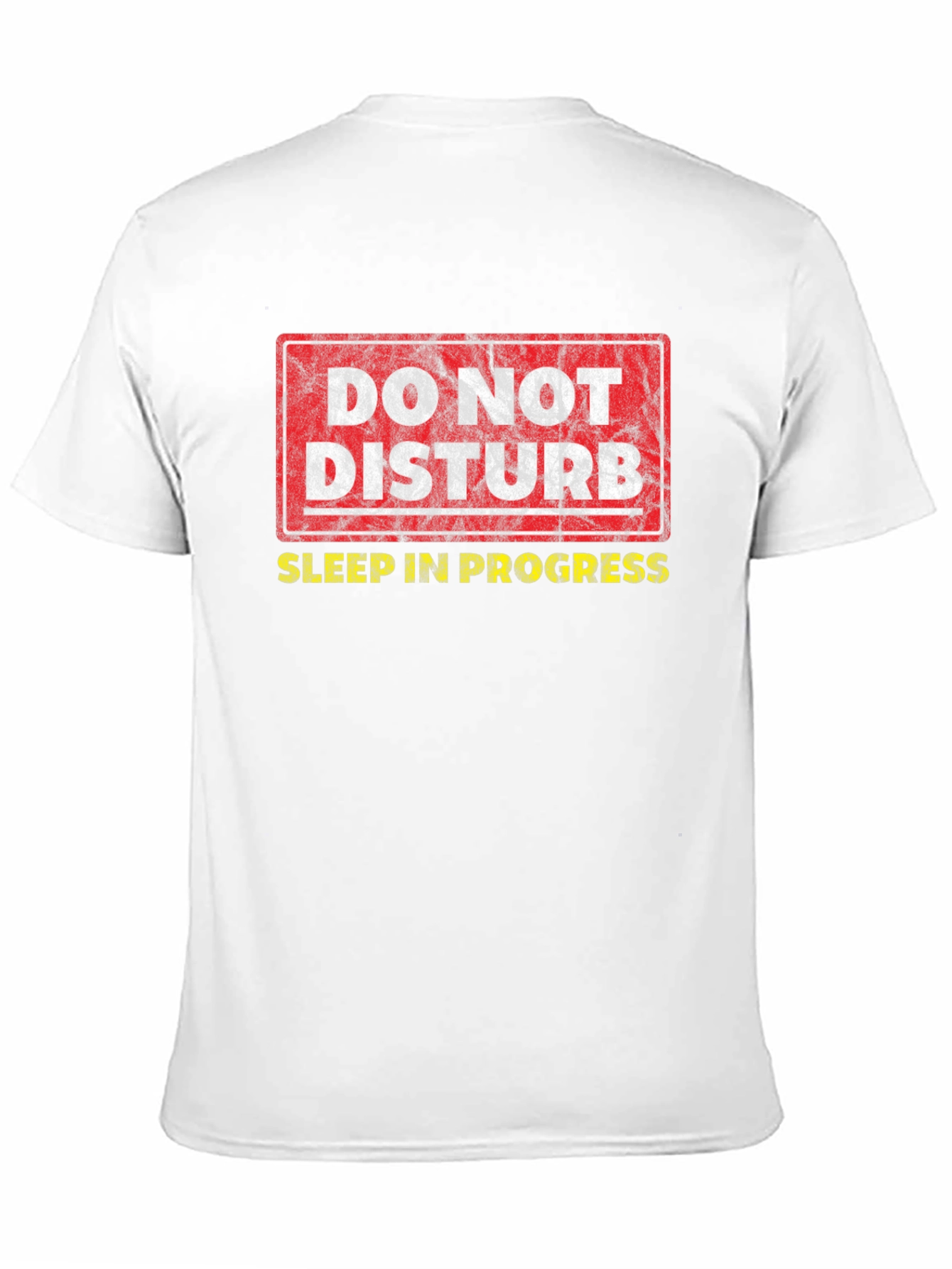 Black Do Not Disturb Sleep In Progress Graphic T-Shirt view 11
