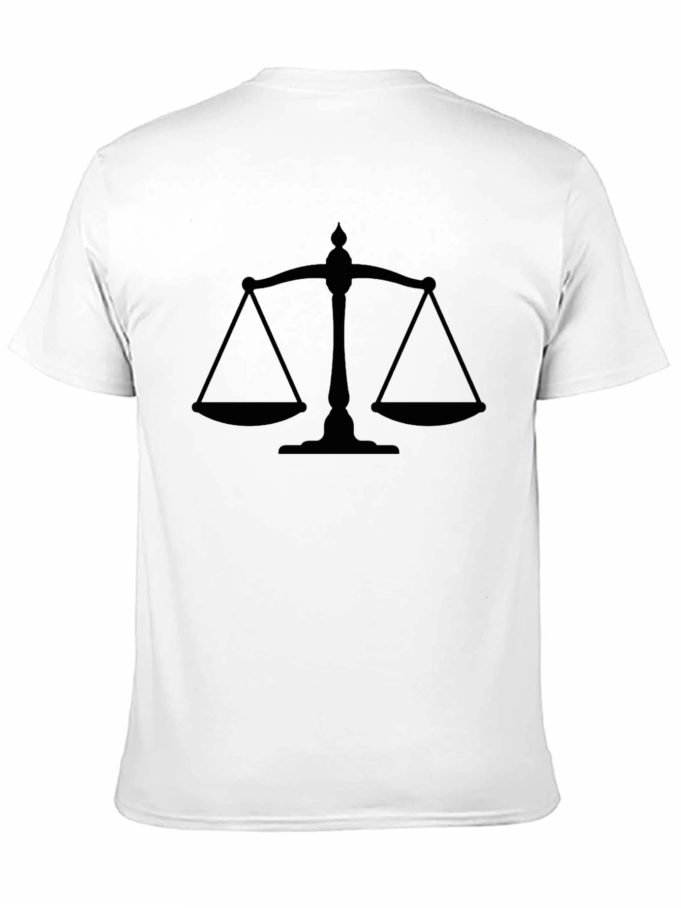 Scales of Justice Black Graphic Tee - 11