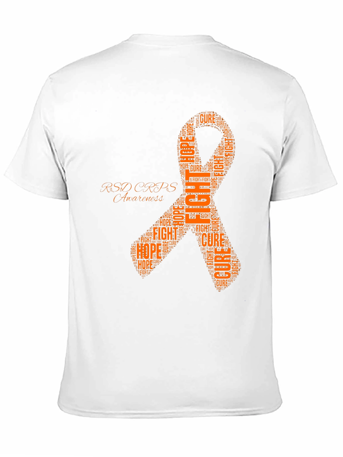 Black RSD CRPS Awareness T-Shirt Fight Hope Cure view 11