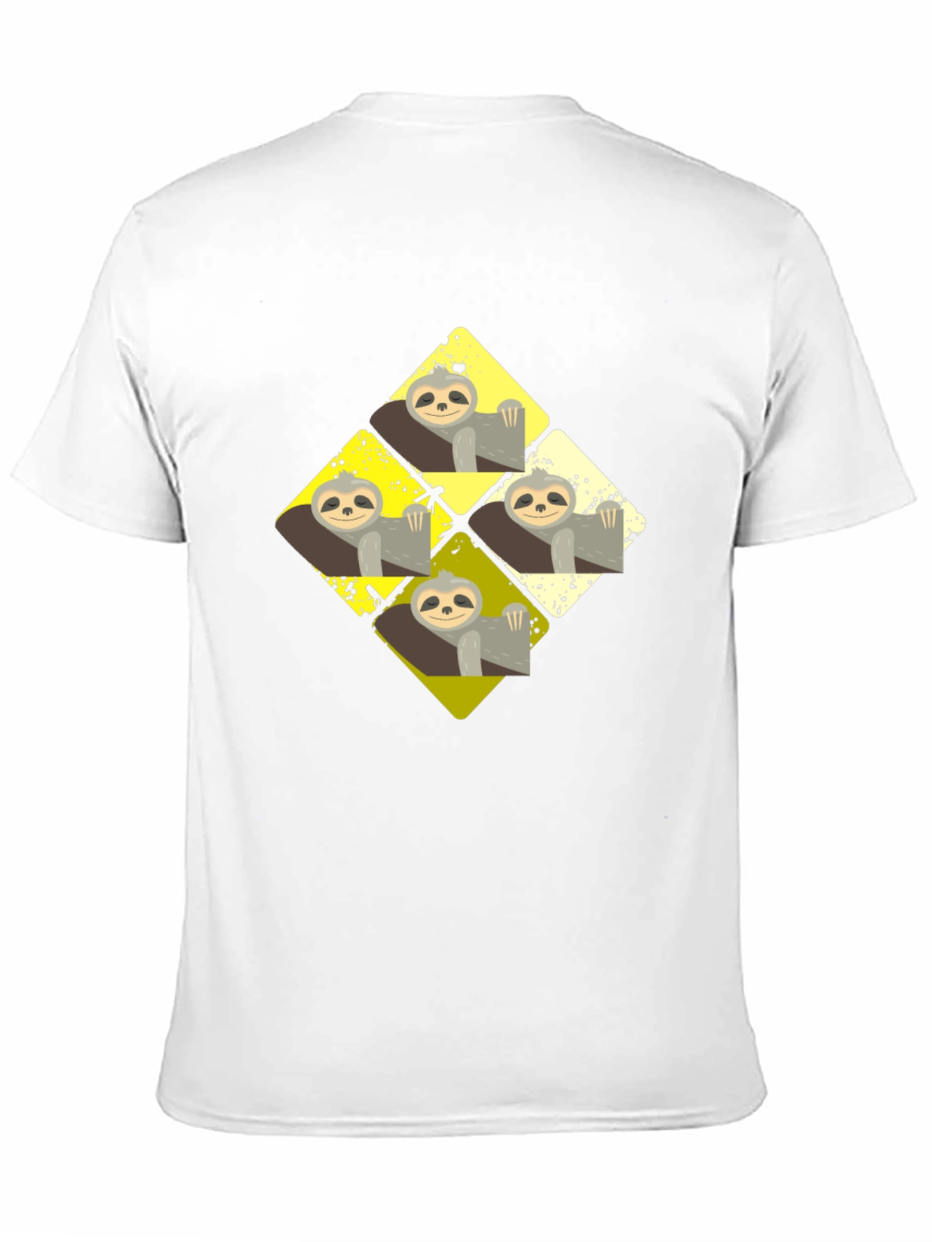 Black Sloth Diamond T-Shirt - Relaxed Style view 11