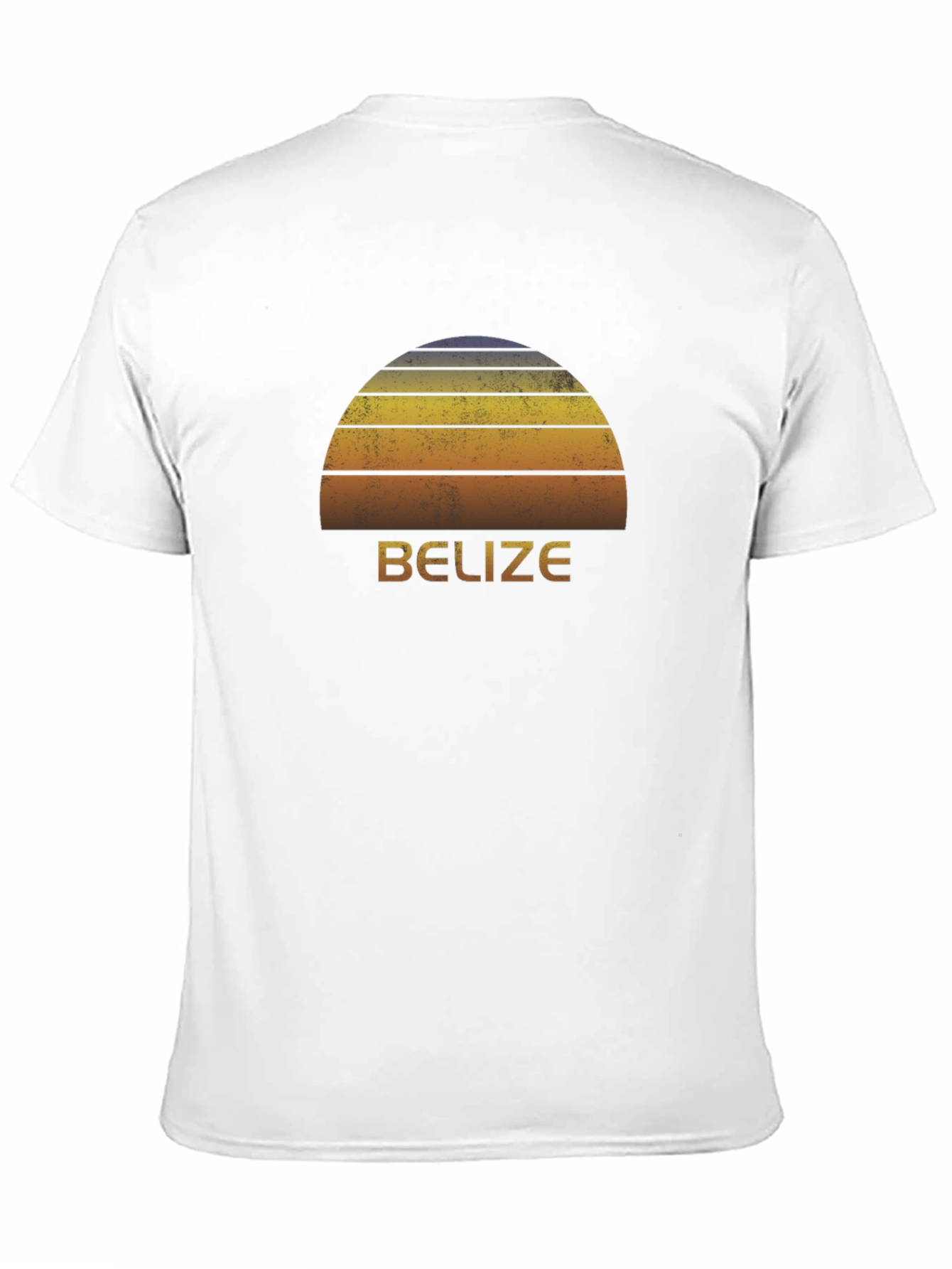 Black Belize Sunset Graphic Tee - Retro Style T-Shirt view 11