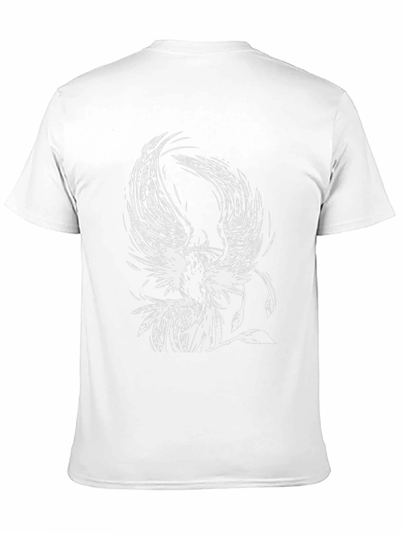Black Phoenix Graphic Tee - Black Cotton T-Shirt view 11