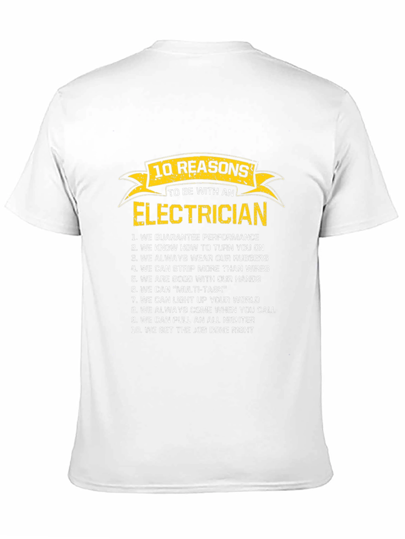 Black Electrician Reasons T-Shirt Funny Gift view 11