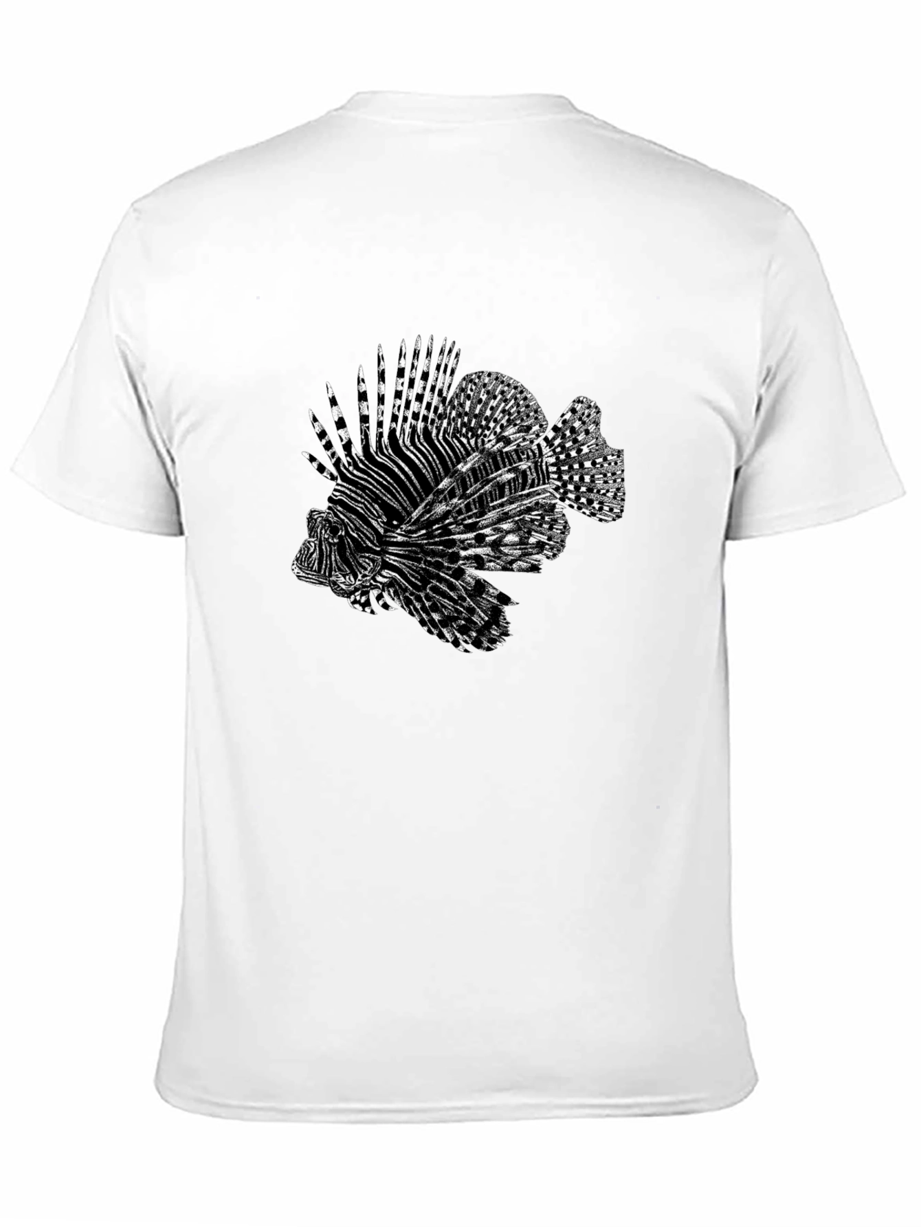 Black Lionfish Graphic Tee - Cool Black T-Shirt view 11