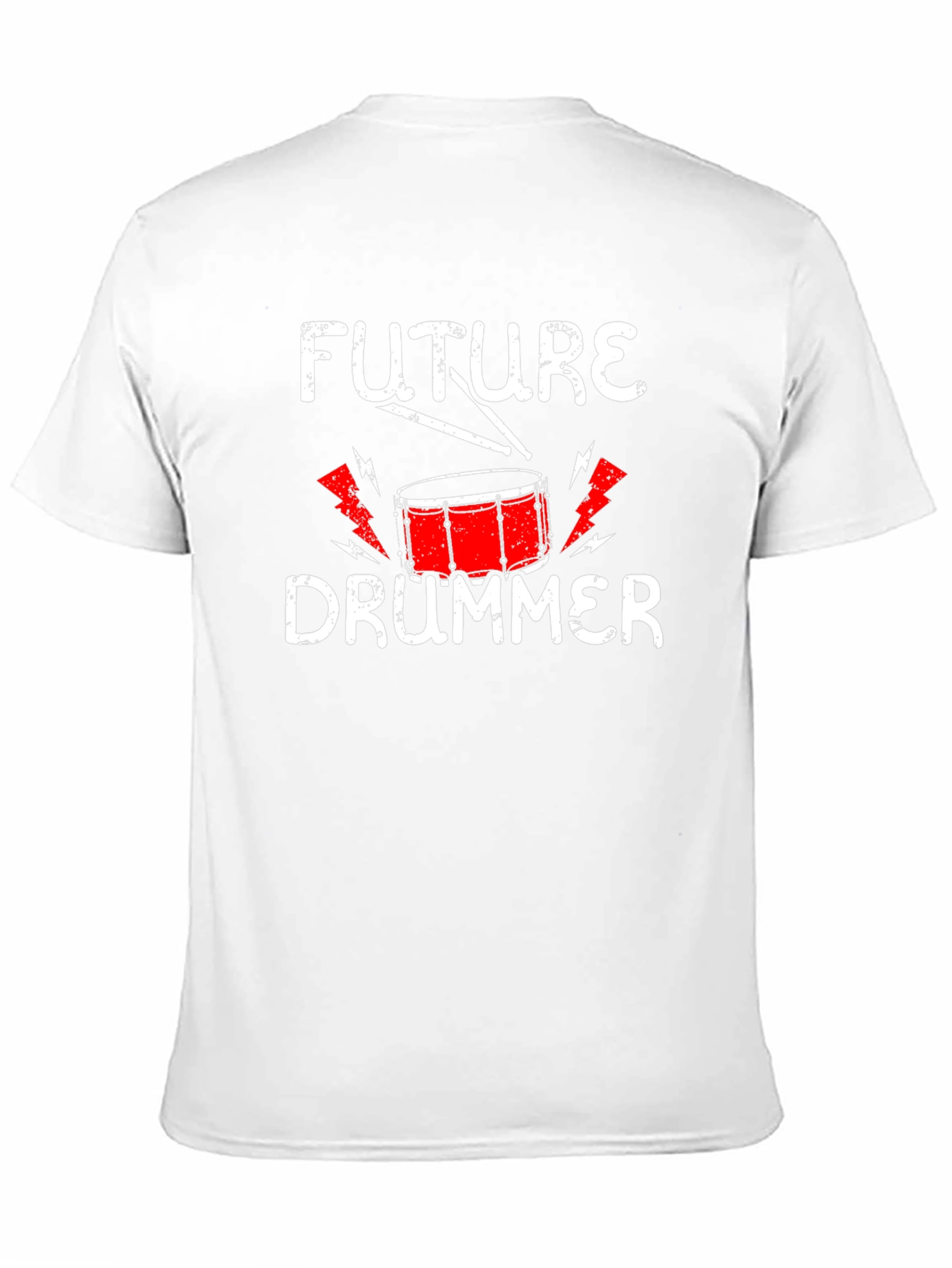 Black Future Drummer T-Shirt - Music Lover Tee view 11