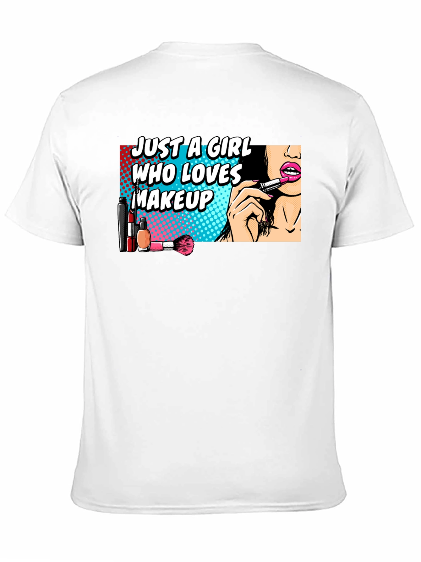 Black Makeup Lover Graphic Tee - Black Cotton Blend T-Shirt view 11