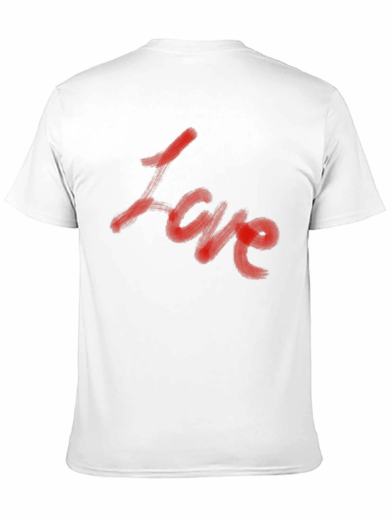 Black Love Graphic T-Shirt - Bold Red on Black Tee view 11